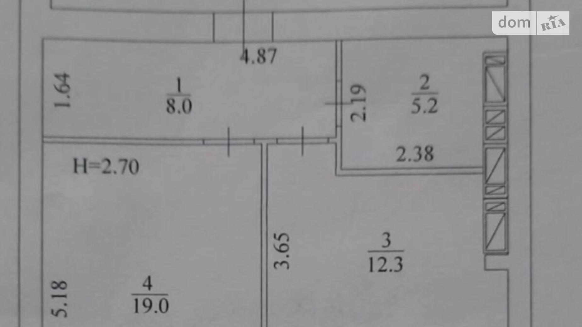 Продается 1-комнатная квартира 47 кв. м в Харькове, ул. Елизаветинская, 5