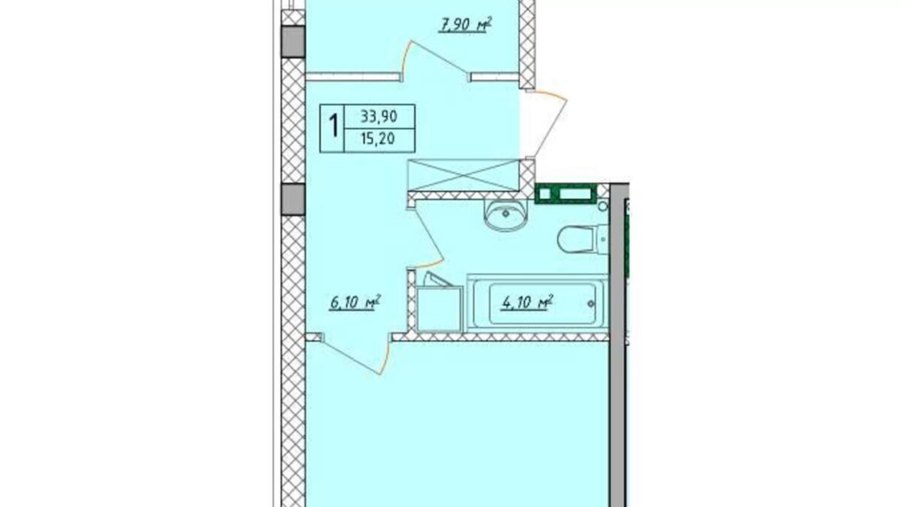 Продается 1-комнатная квартира 35 кв. м в Одессе, пер. Сеченова - фото 3