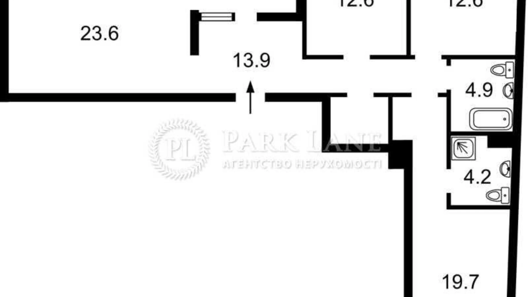 Продается 3-комнатная квартира 102 кв. м в Киеве, ул. Осокорская, 2А