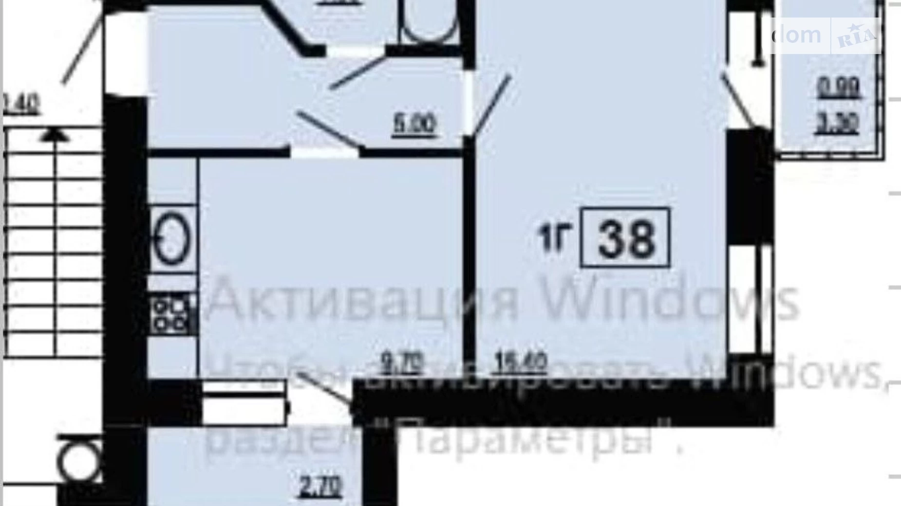 Продается 1-комнатная квартира 38 кв. м в Ивано-Франковске, ул. Галицкая - фото 3