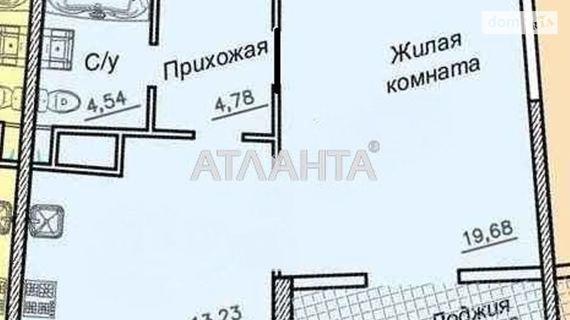 Продается 1-комнатная квартира 50 кв. м в Одессе, ул. Каманина, 16/1А