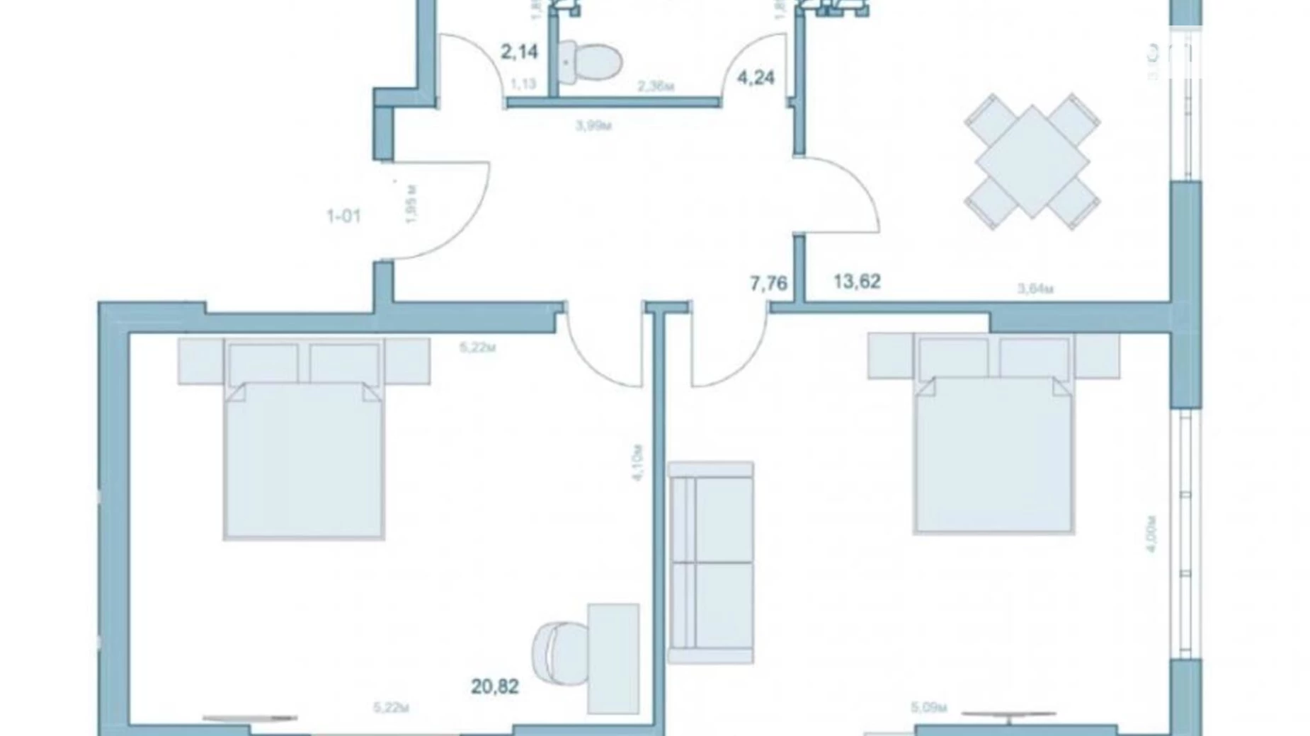 Продается 2-комнатная квартира 72 кв. м в Киеве, ул. Степана Руданского, 9А - фото 3