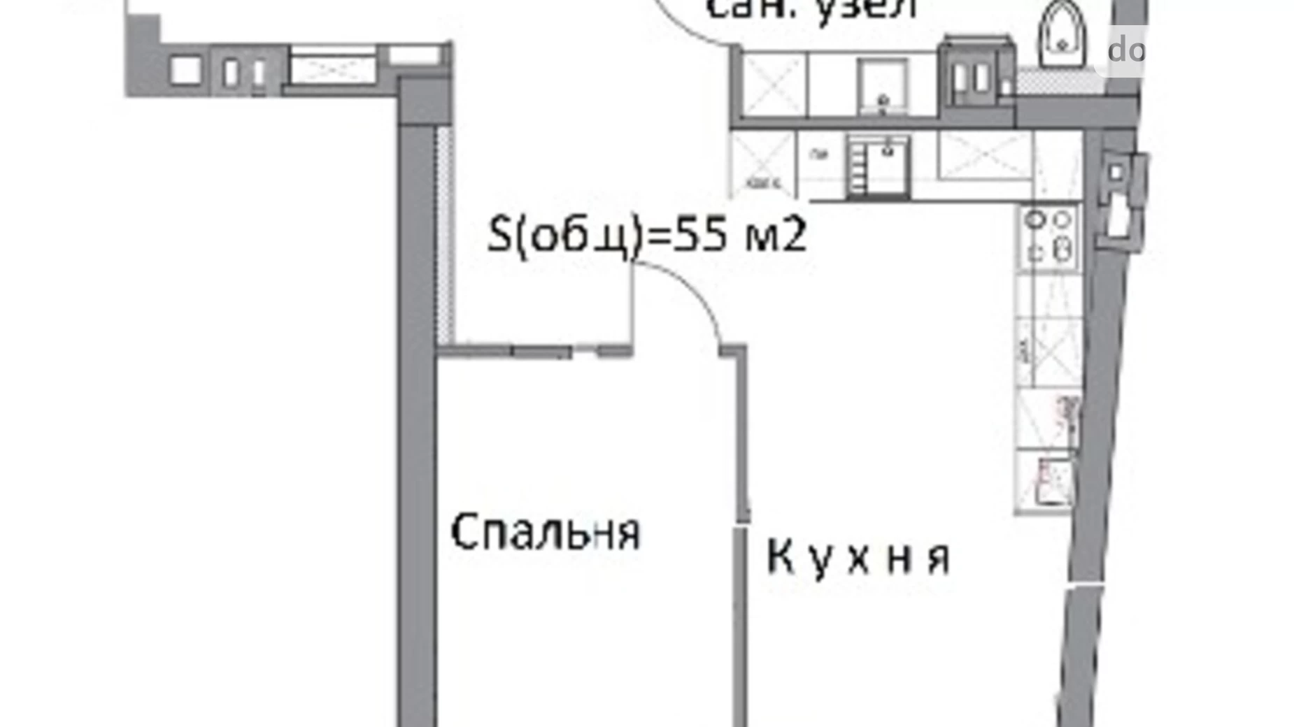 Продается 1-комнатная квартира 55 кв. м в Одессе, пер. Каретный