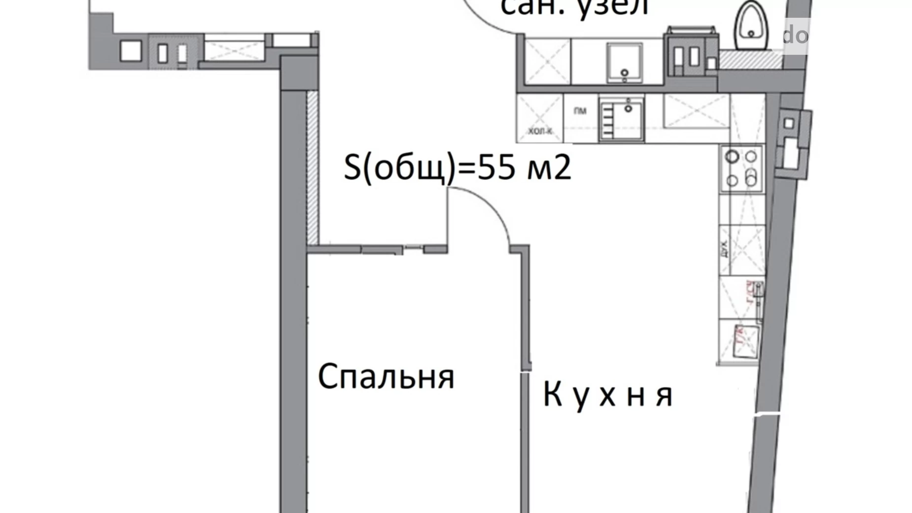 Продається 1-кімнатна квартира 58 кв. м у Одесі, пров. Каретний