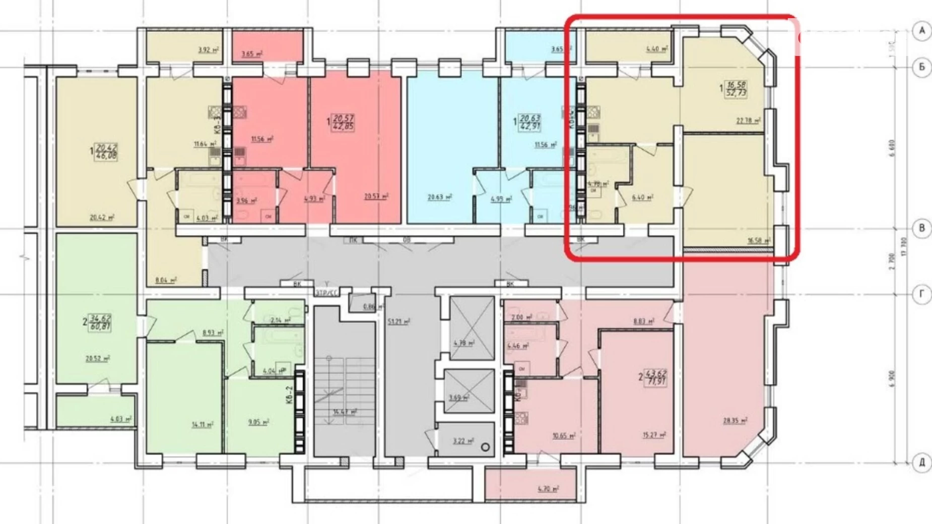 Продается 1-комнатная квартира 54 кв. м в Харькове, ул. Елизаветинская, 2Б