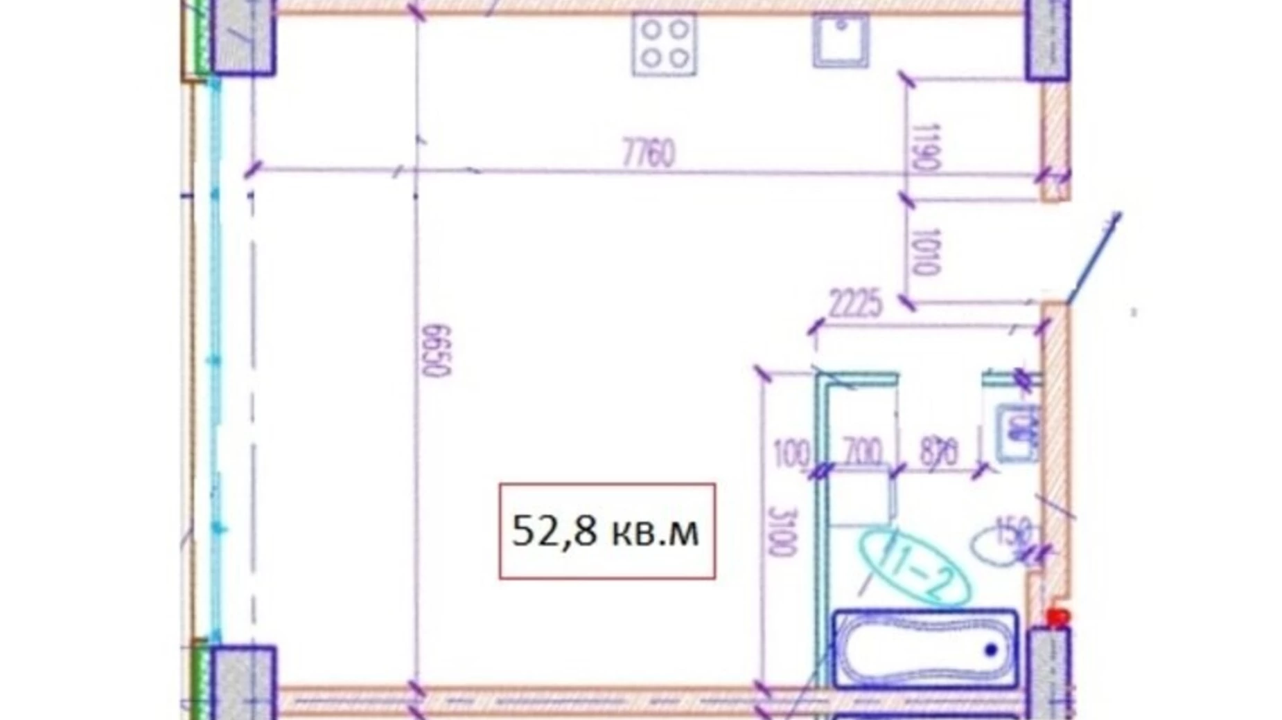 Продается 2-комнатная квартира 53 кв. м в Днепре, ул. Набережная Победы, 9Б - фото 4