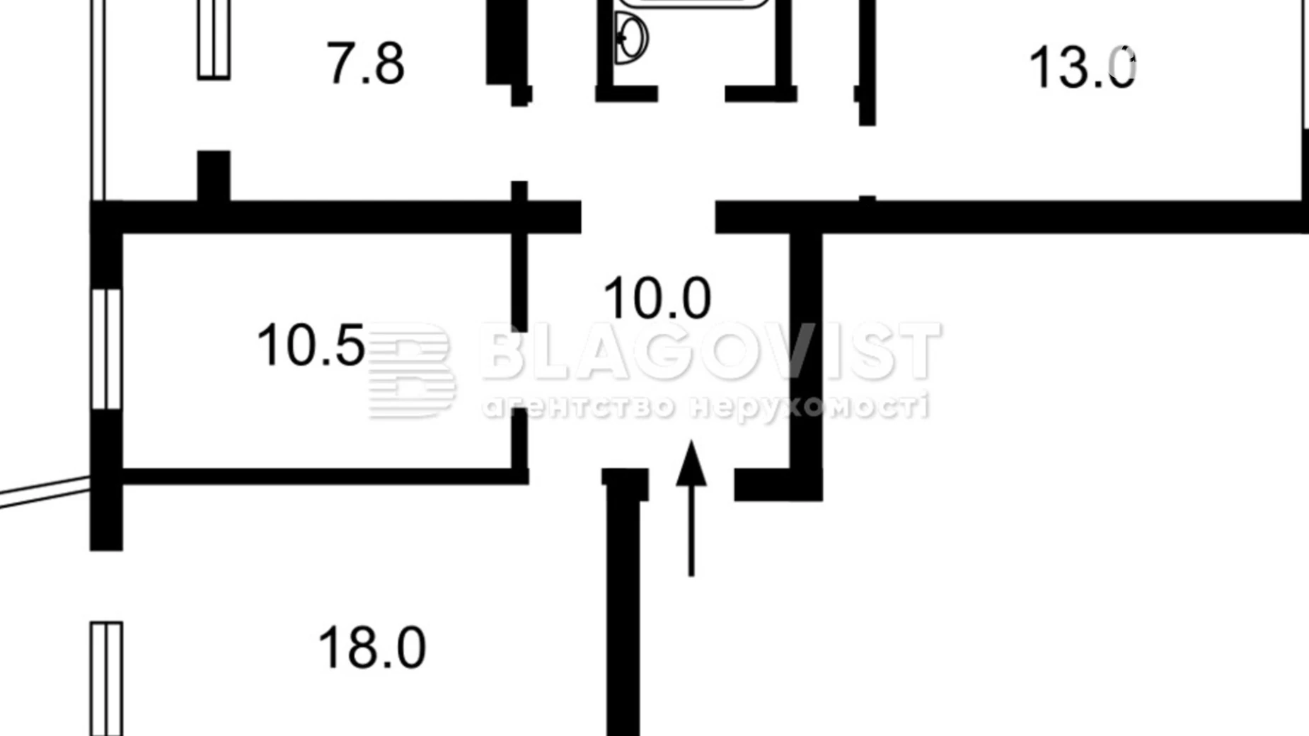 Продается 3-комнатная квартира 68 кв. м в Киеве, ул. Автозаводская, 93