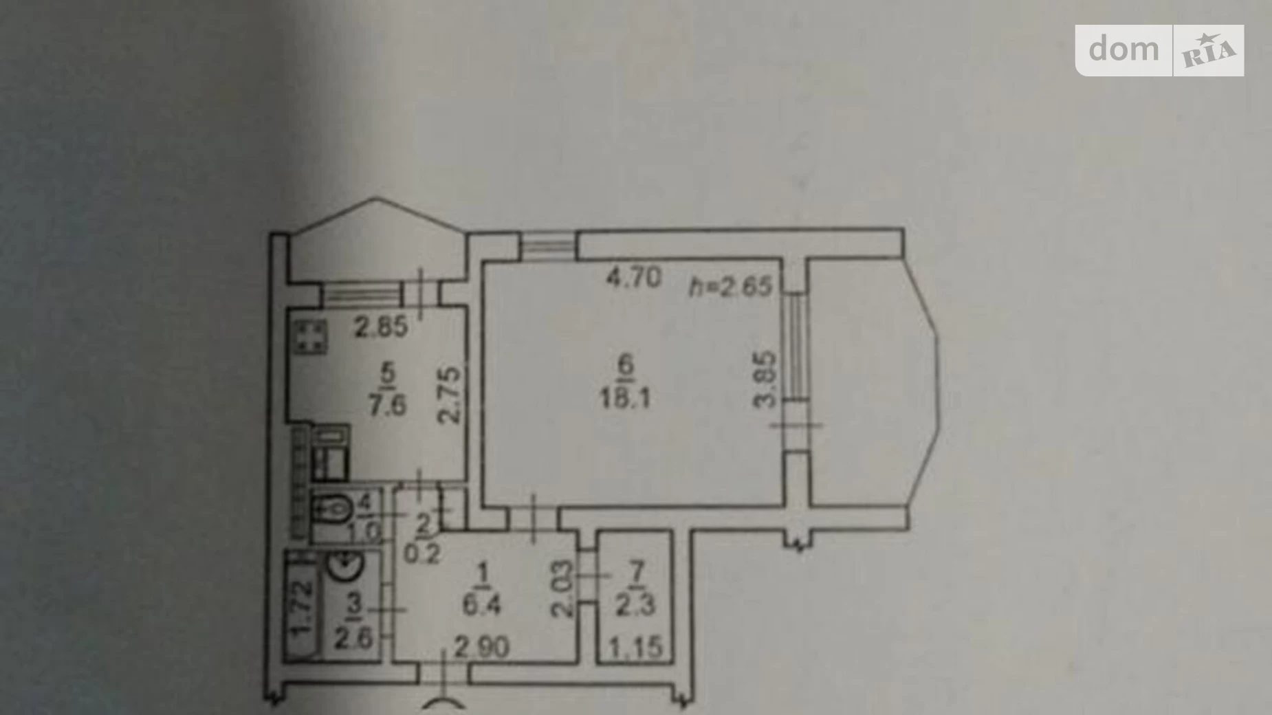 Продається 1-кімнатна квартира 44 кв. м у Одесі, вул. Академіка Вільямса