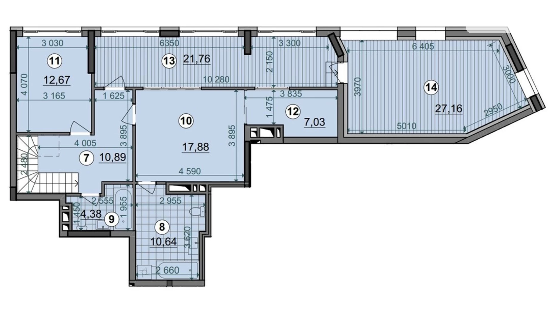 Продается 3-комнатная квартира 171.21 кв. м в Киеве, ул. Виктора Некрасова(Северо-Сырецкая), 57 - фото 2