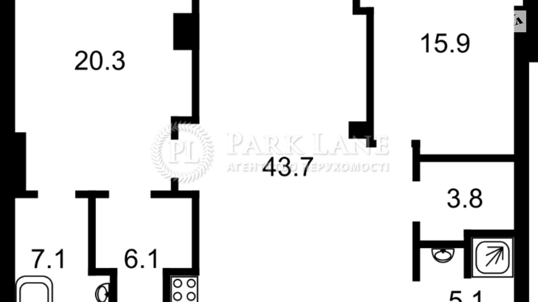 Продается 2-комнатная квартира 104 кв. м в Киеве, ул. Мечникова, 11А