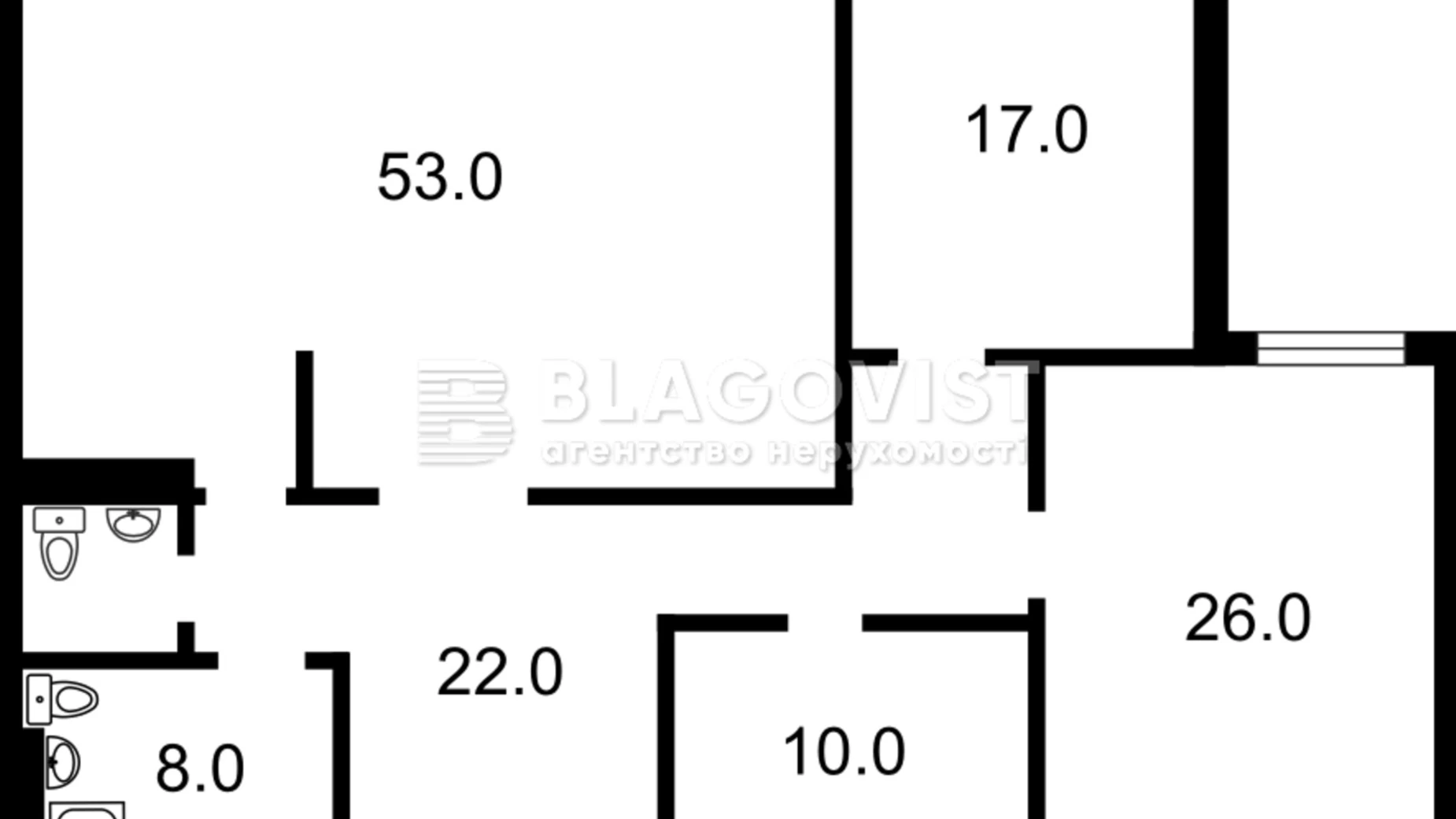 Продается 3-комнатная квартира 142 кв. м в Киеве, ул. Институтская, 18А