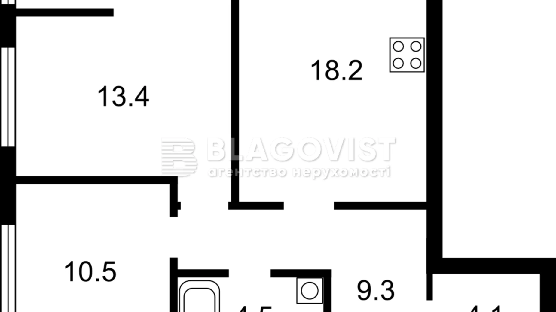 Продается 2-комнатная квартира 66 кв. м в Киеве, наб. Днепровская, 20А