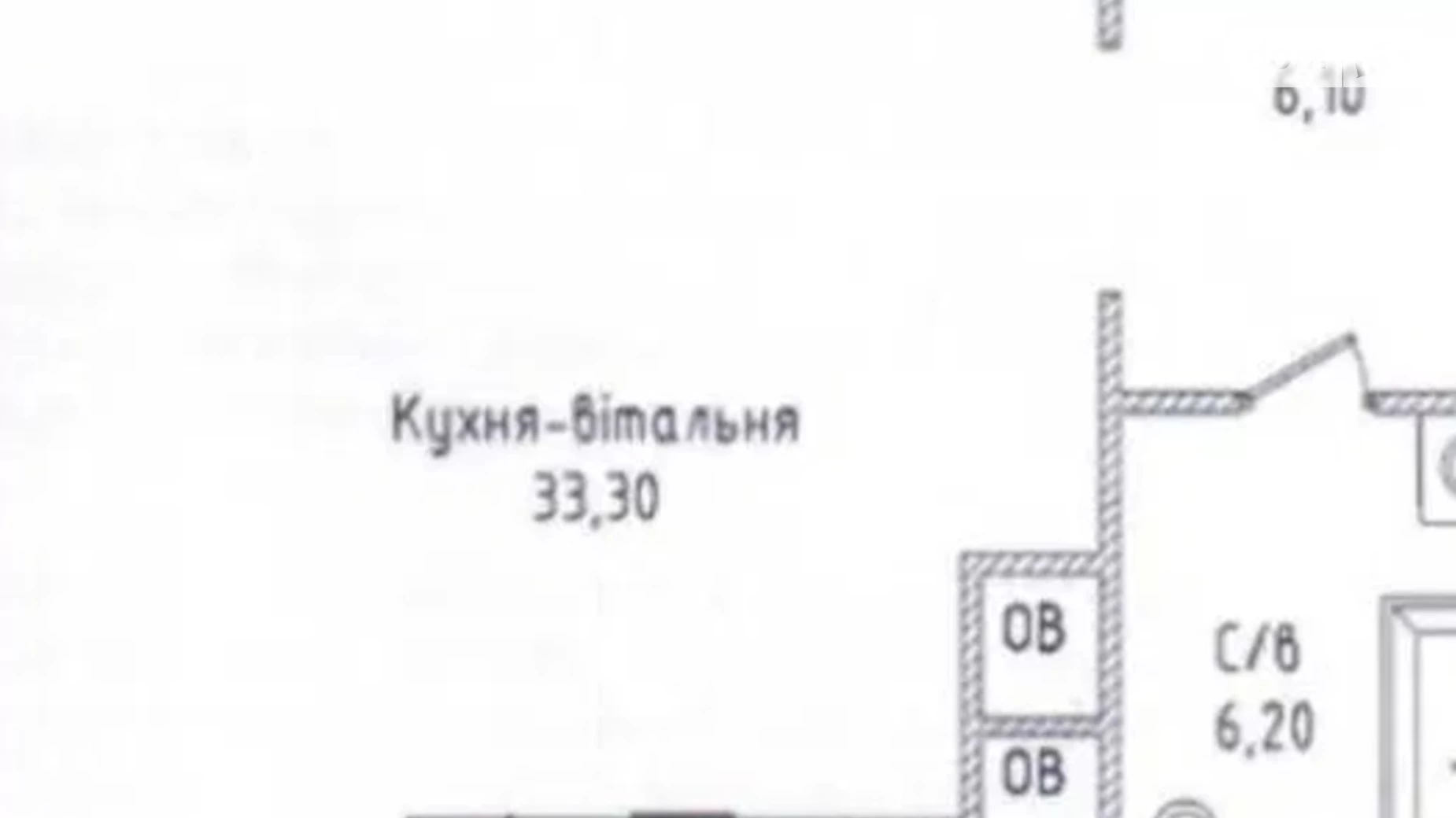 Продается 1-комнатная квартира 46.5 кв. м в Одессе, плато Гагаринское, 4 - фото 3
