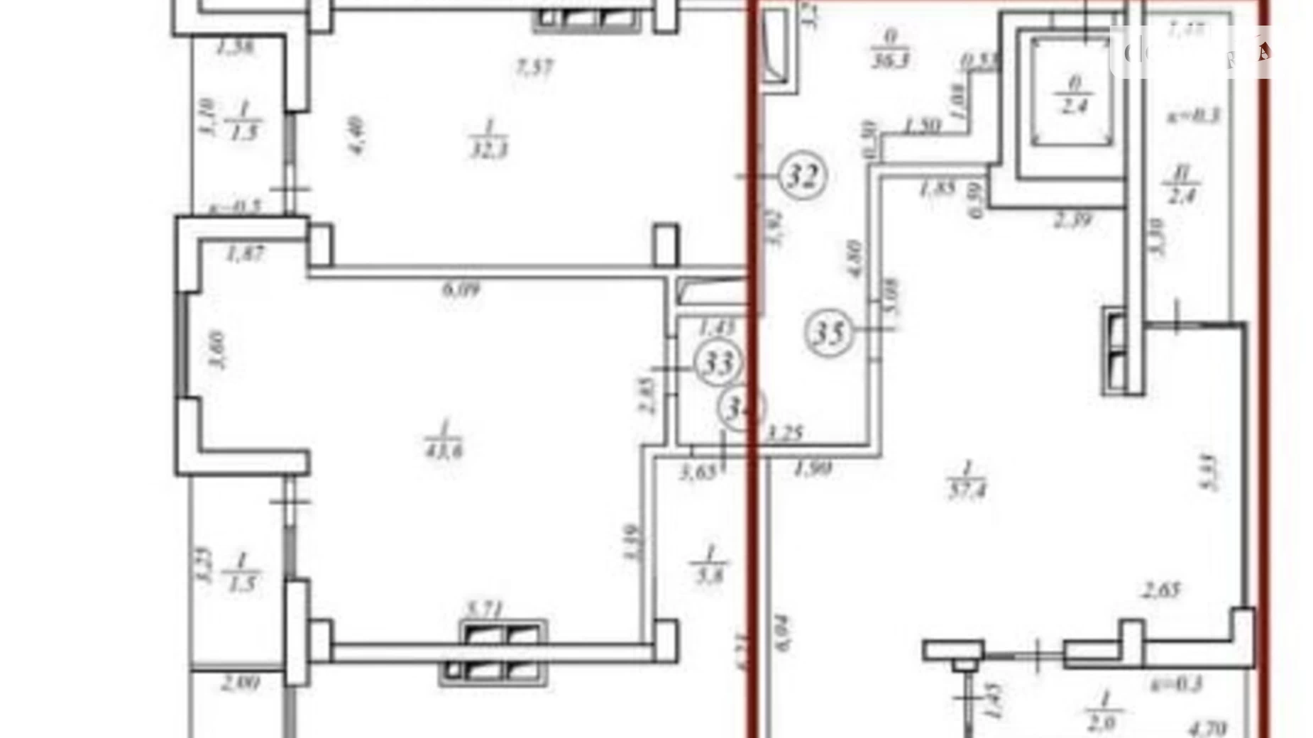 Продается 2-комнатная квартира 61.8 кв. м в Днепре, ул. Европейская