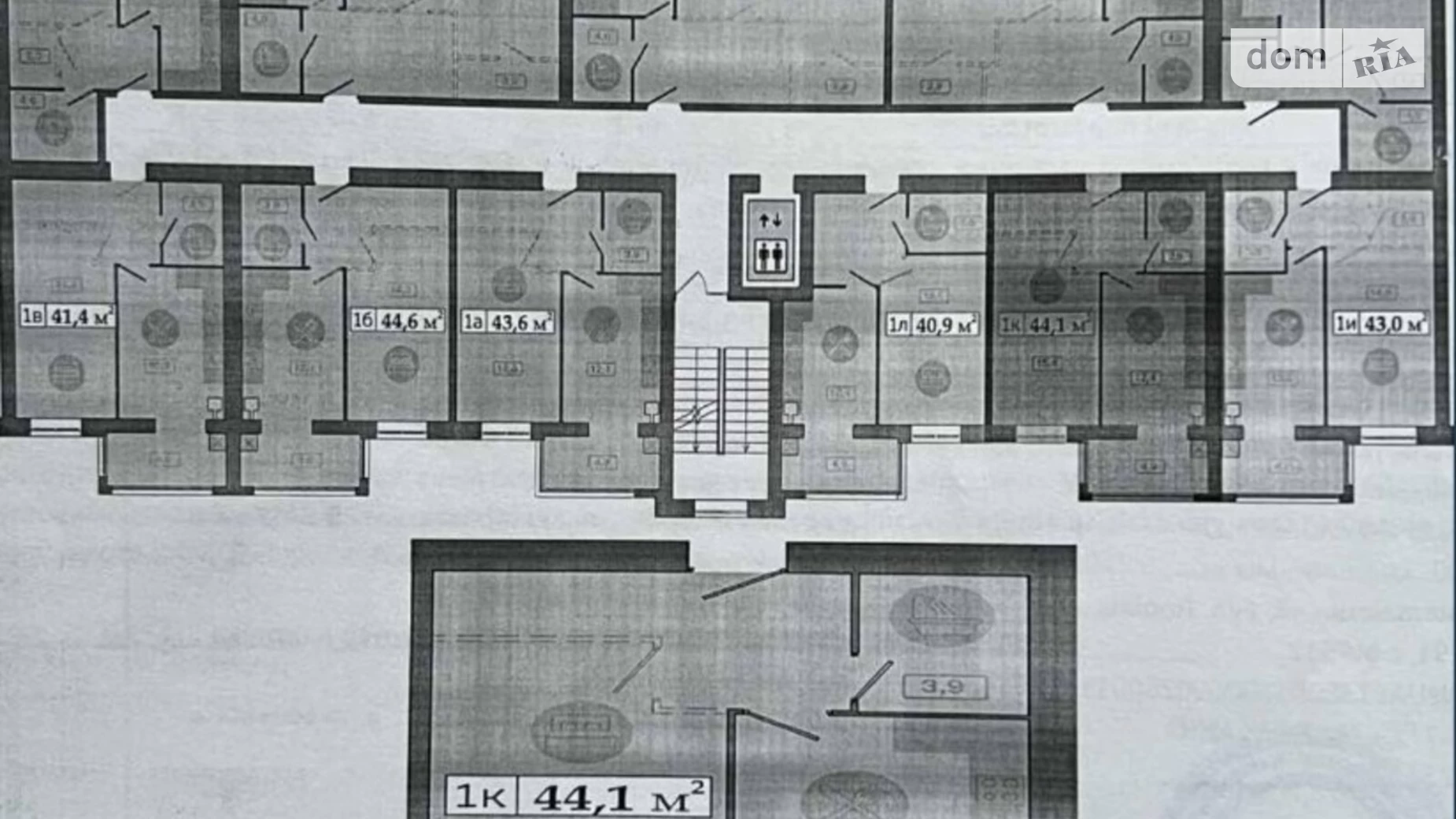 Продается 1-комнатная квартира 44 кв. м в Днепре, Запорожское шоссе, 25