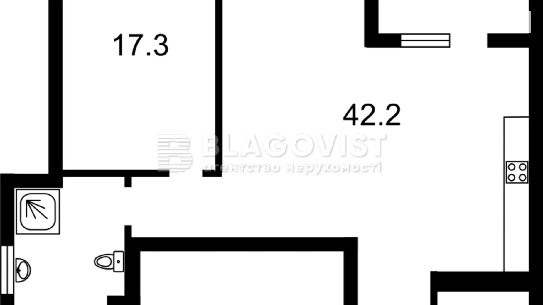 Продается 2-комнатная квартира 74 кв. м в Киеве, ул. Маккейна Джона, 7 - фото 2