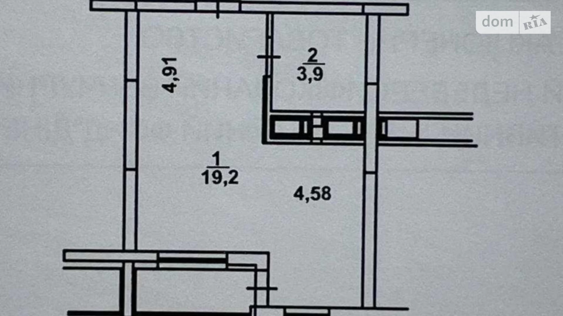 Продається 1-кімнатна квартира 24 кв. м у Києві, вул. Практична, 44