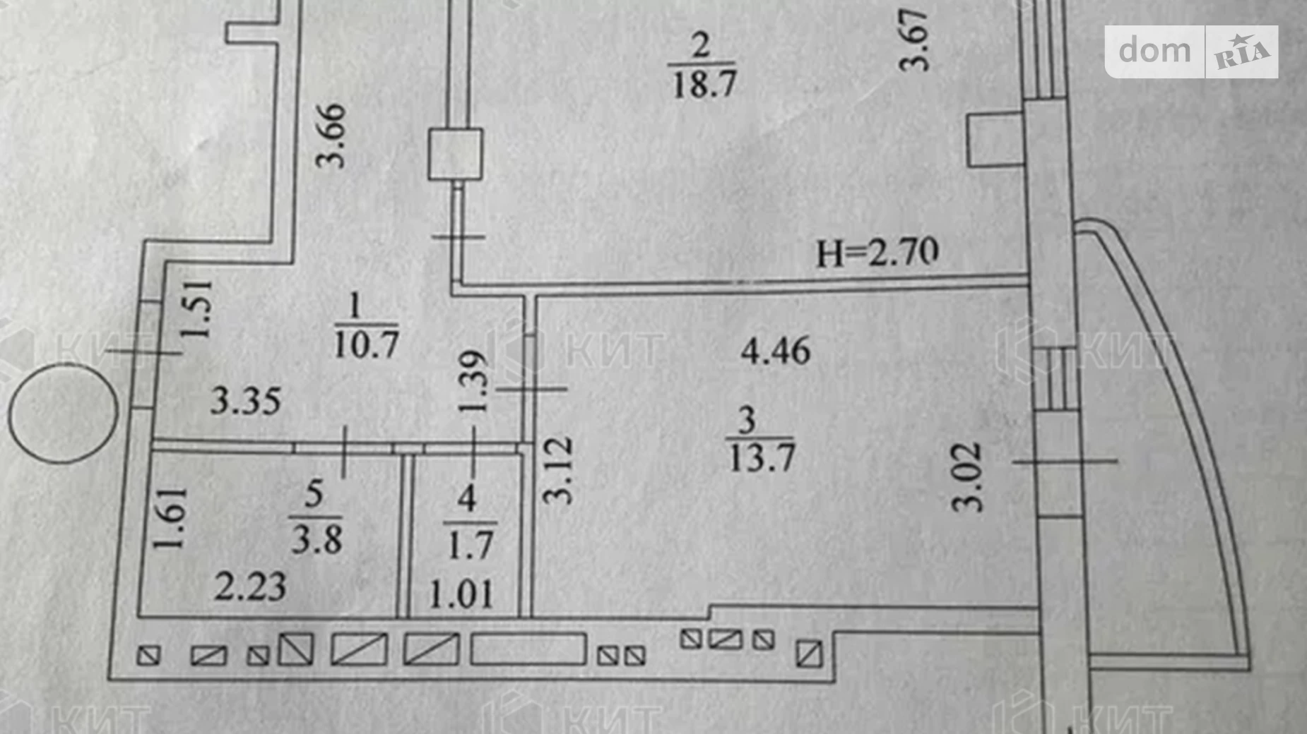 Продается 1-комнатная квартира 50 кв. м в Харькове, ул. Качановская, 17