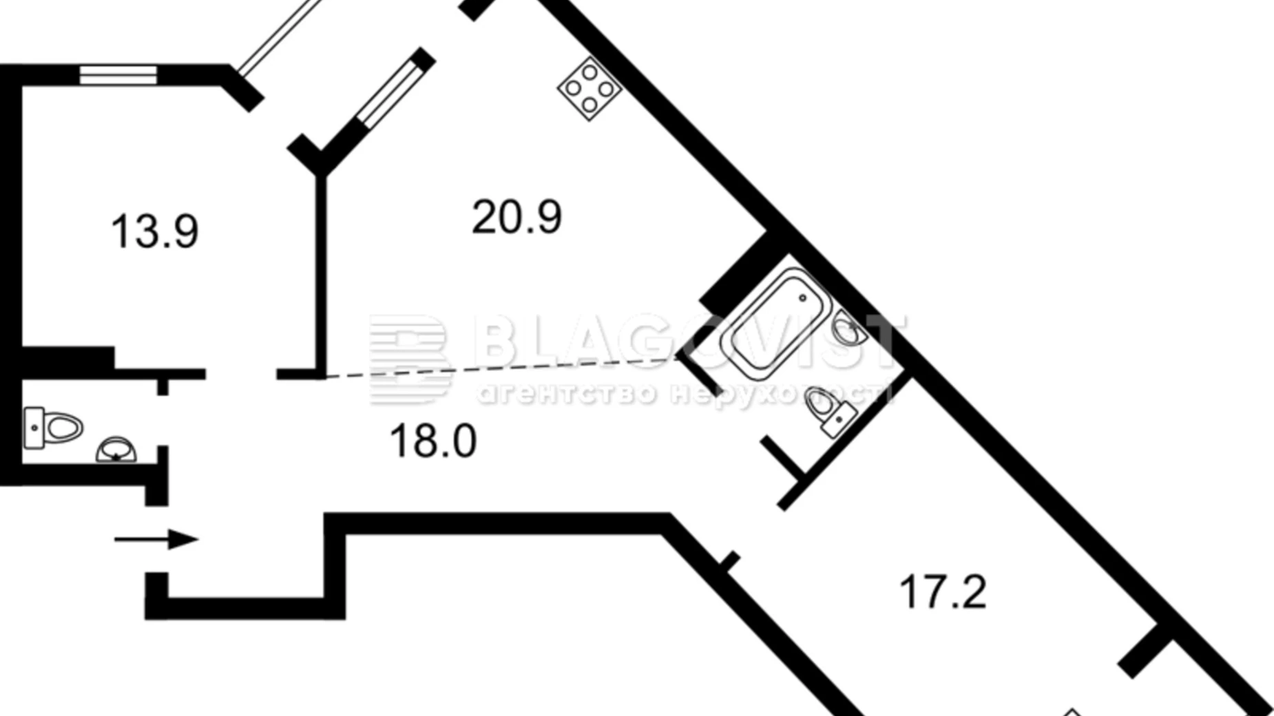 Продается 2-комнатная квартира 85 кв. м в Киеве, ул. Голосеевская, 13Б - фото 2