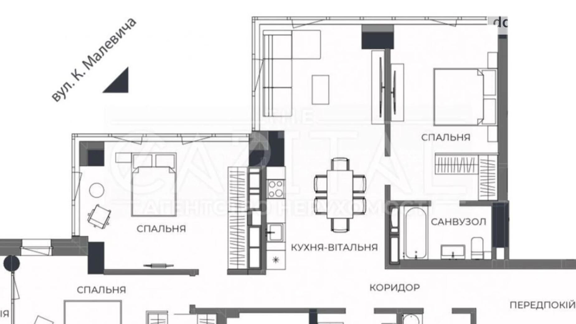 Продается 4-комнатная квартира 136 кв. м в Киеве, ул. Антоновича(Горького), 136-138