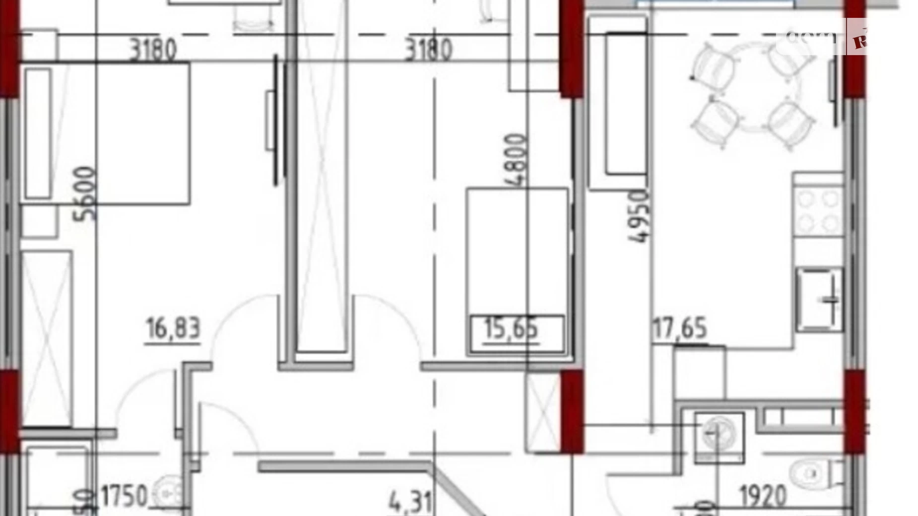 Продается 2-комнатная квартира 72.07 кв. м в Одессе, ул. Дмитрия Донского