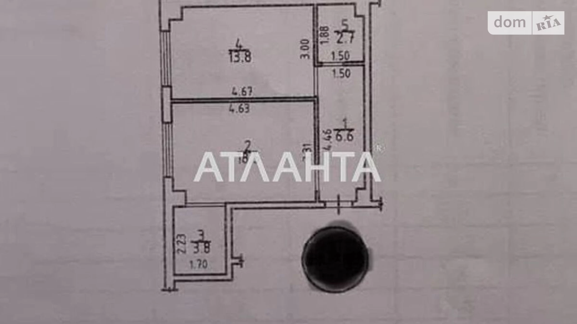 Продається 2-кімнатна квартира 45 кв. м у Одесі, вул. Боровського Миколи, 37Х