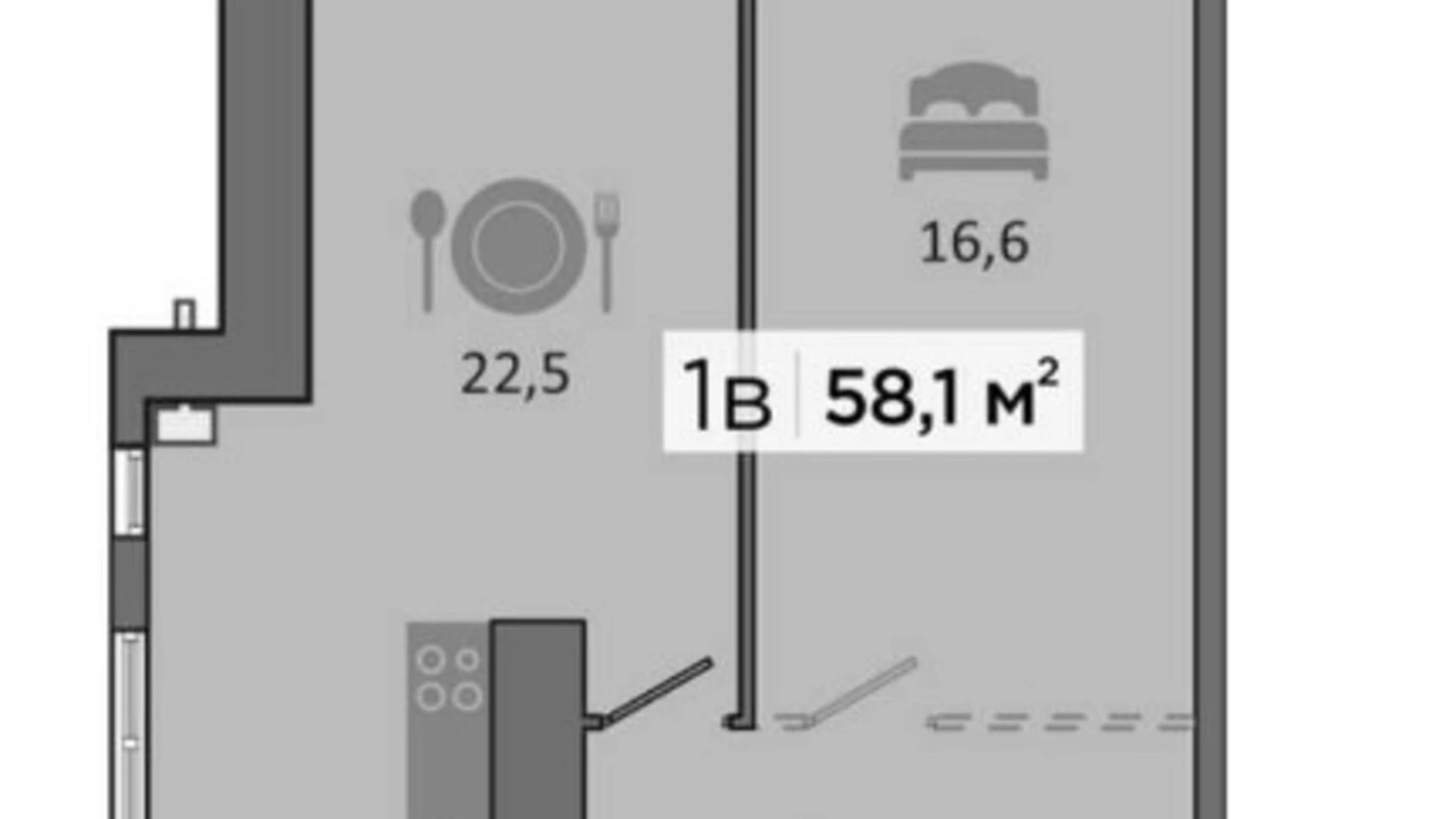 Продается 1-комнатная квартира 59 кв. м в Днепре, ул. Героев Спасателей(Дубинина В.), 6 - фото 3