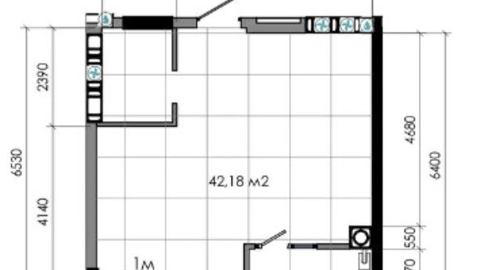 Продается 2-комнатная квартира 42.2 кв. м в Днепре, ул. Костомаровская, 1А - фото 4