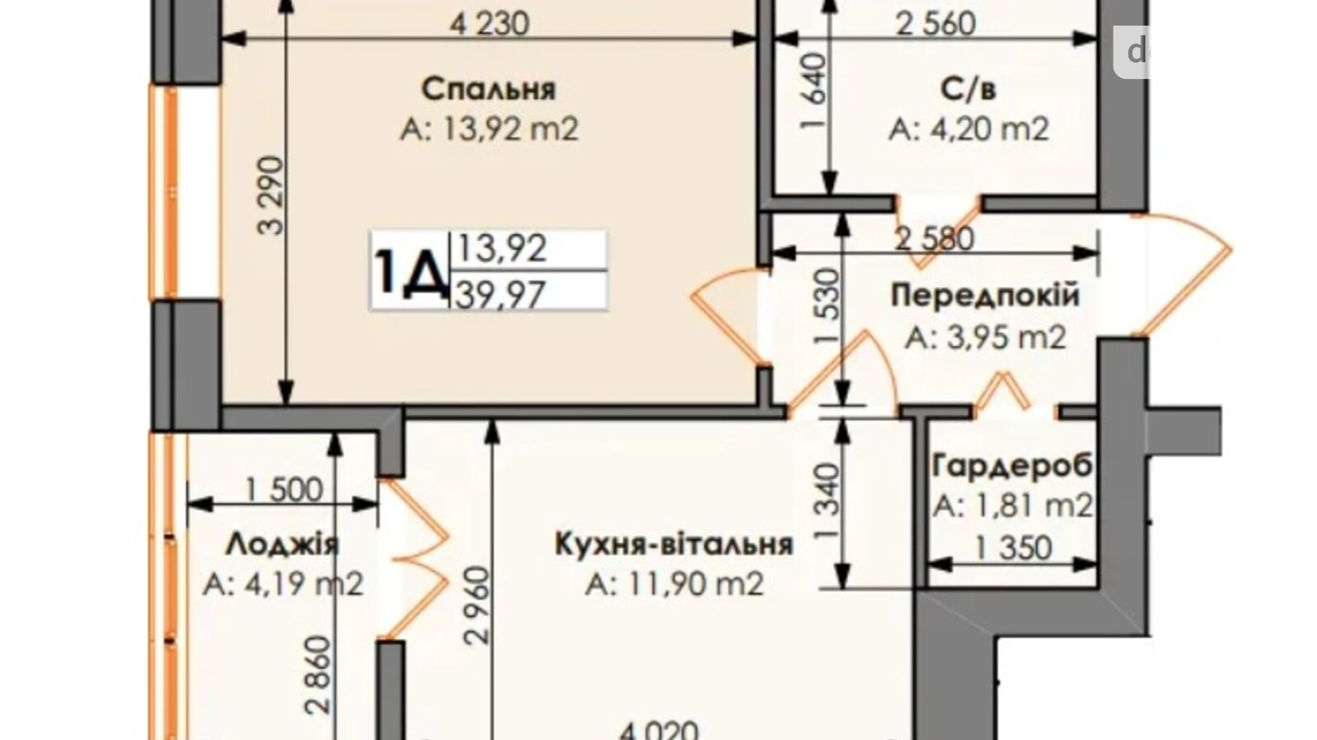 Продается 1-комнатная квартира 40 кв. м в Ирпене, ул. Николая Сингаевского(Новооскольская), 2