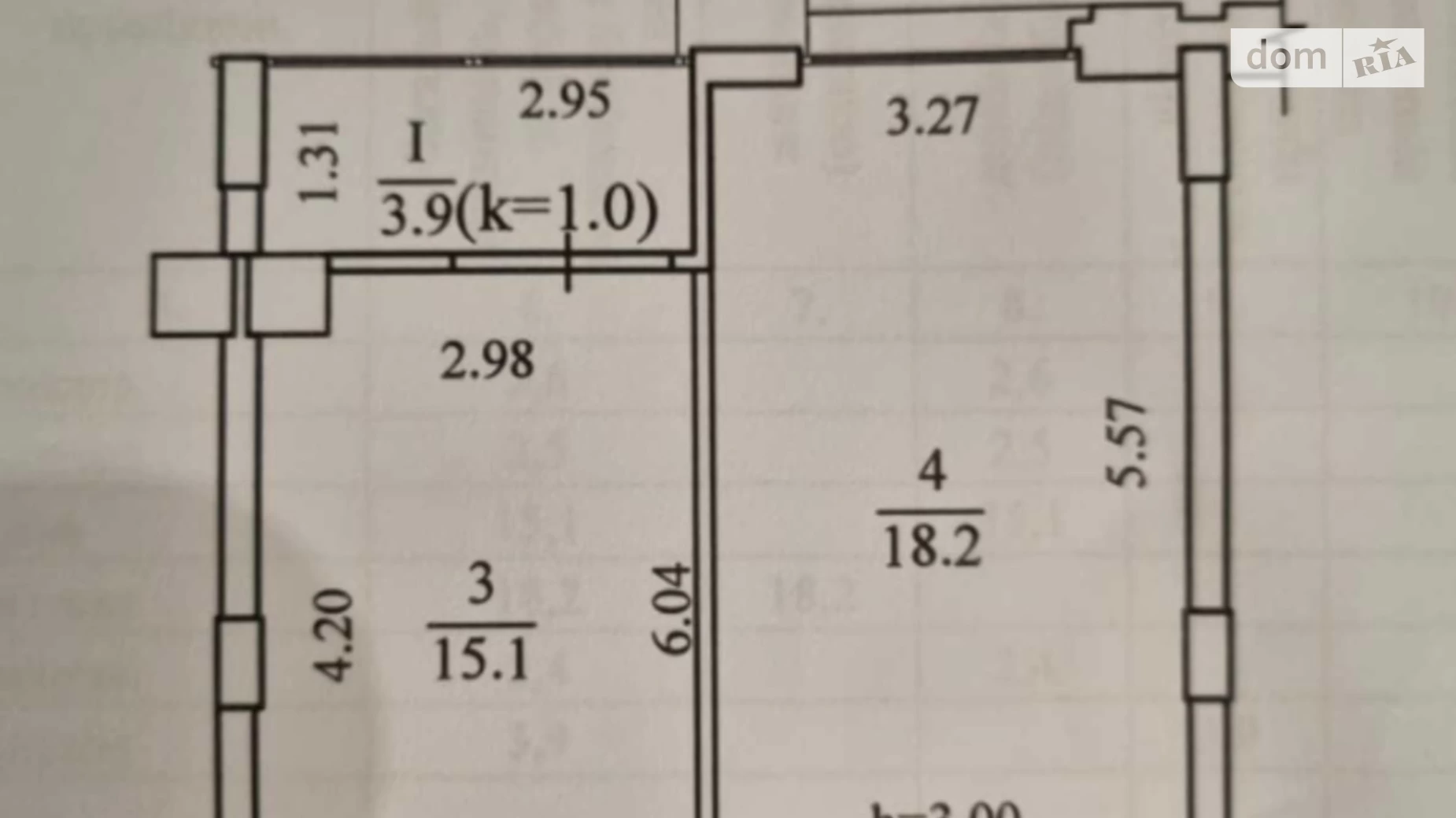 Продается 1-комнатная квартира 45 кв. м в Днепре, ул. Костомаровская, 1А