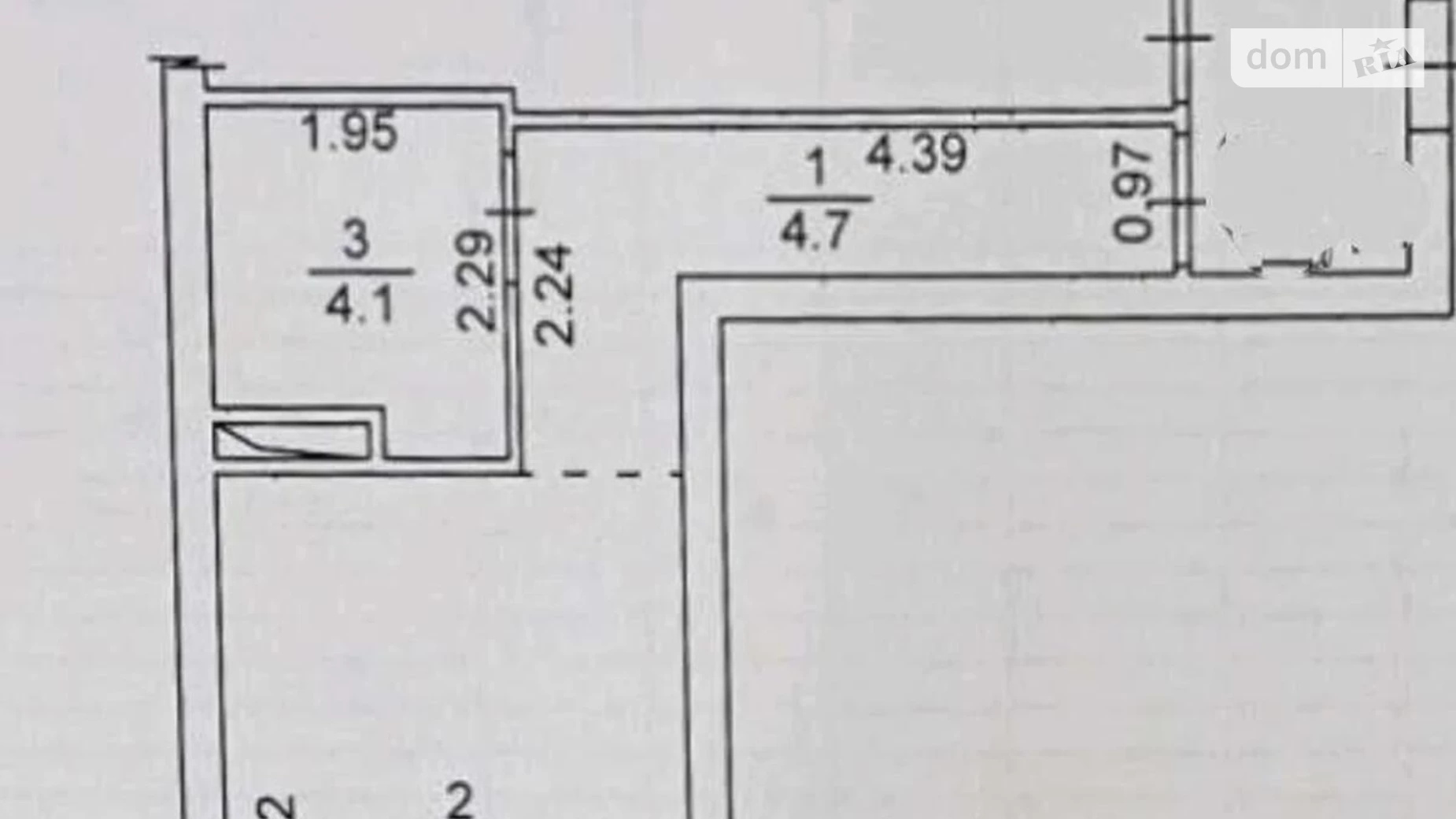 Продается 1-комнатная квартира 25 кв. м в Киеве, пер. Балтийский, 3А