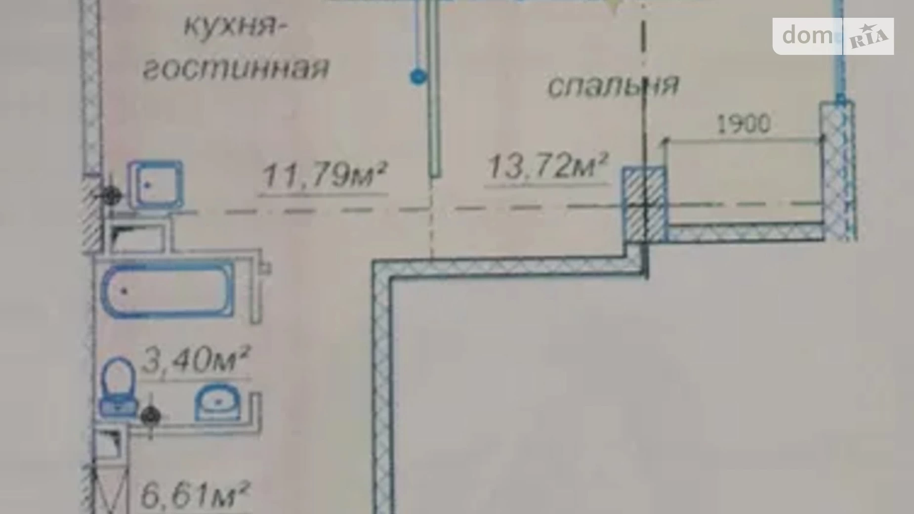 Продається 1-кімнатна квартира 36 кв. м у Дніпрі, вул. Європейська, 11