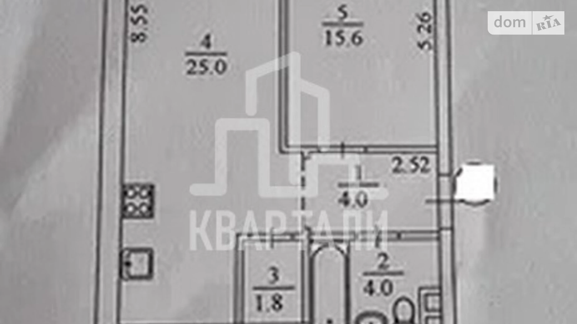 Продається 2-кімнатна квартира 53 кв. м у Києві, вул. Ованеса Туманяна, 1А