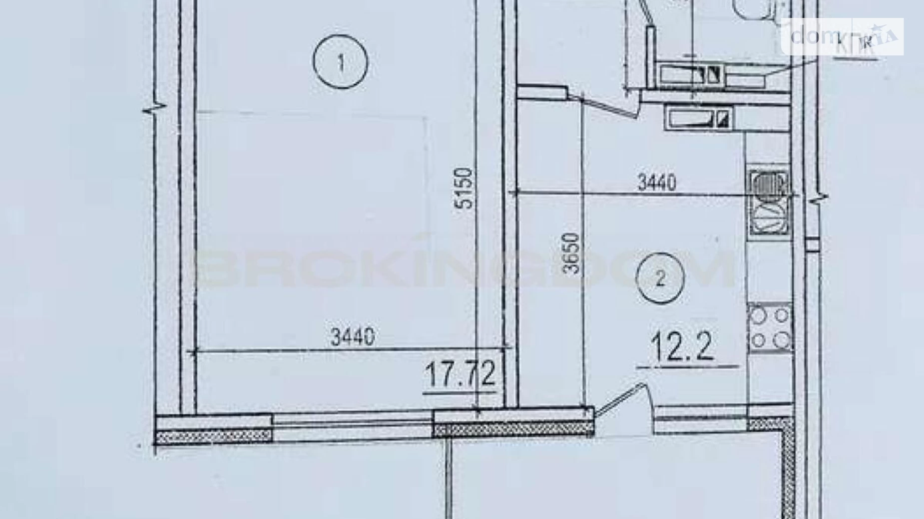 Продається 1-кімнатна квартира 51.4 кв. м у Києві, пров. Моторний, 11Б - фото 4