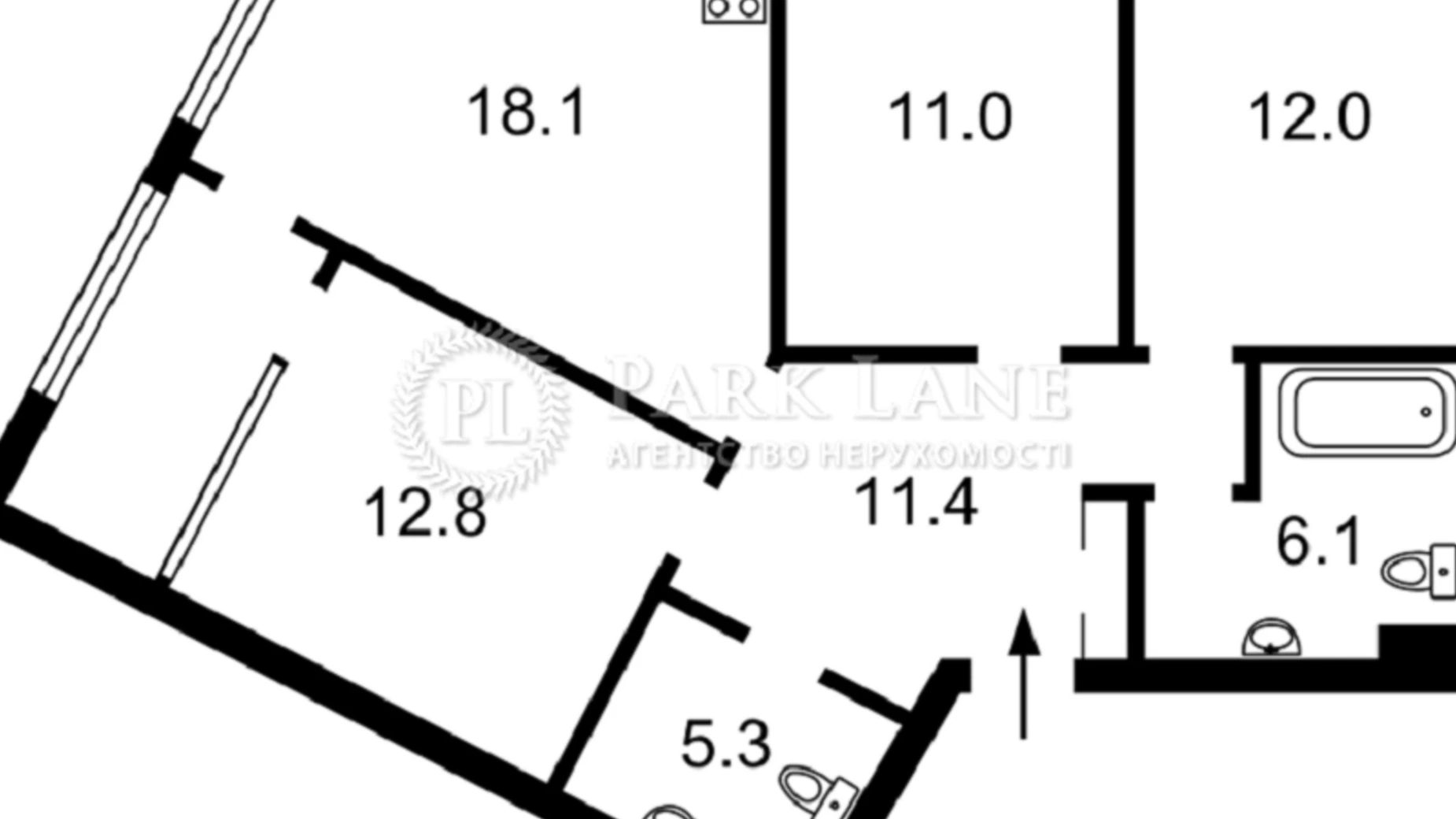 Продается 3-комнатная квартира 83 кв. м в Киеве, наб. Днепровская, 14 - фото 2