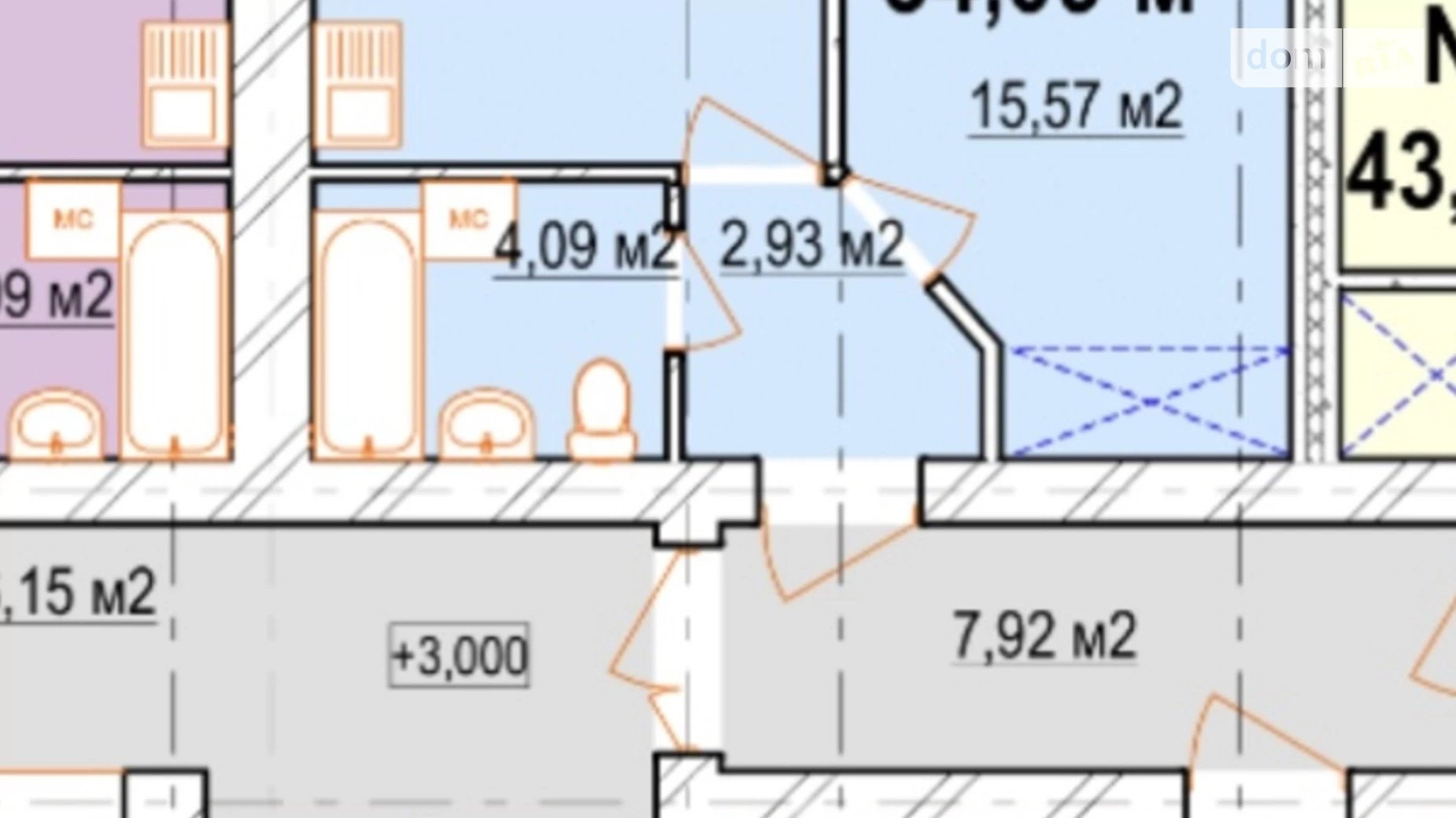 Продается 1-комнатная квартира 34 кв. м в Виннице, ул. Одесская - фото 2