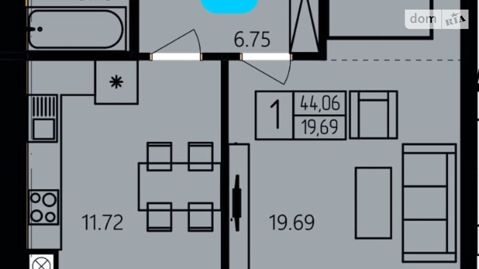 Продается 2-комнатная квартира 59.15 кв. м в Хмельницком, цена: 34500 $ - фото 4