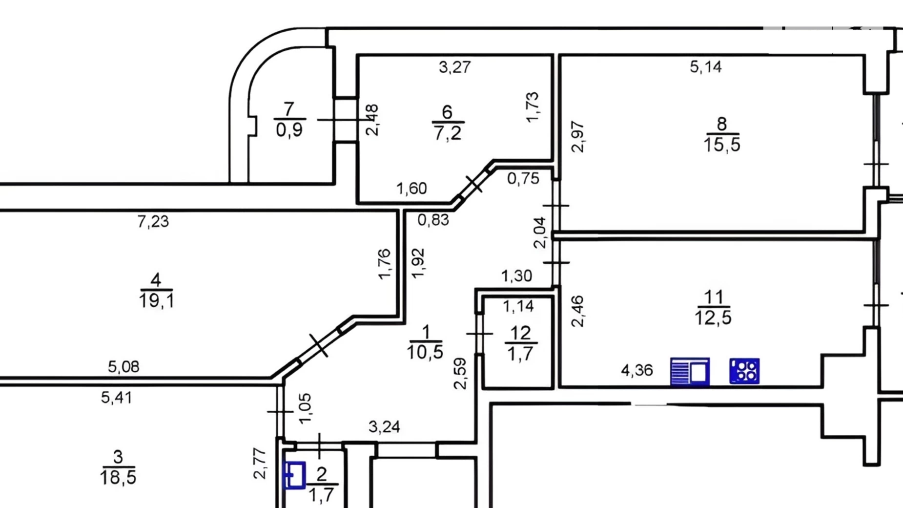 Продається 3-кімнатна квартира 87 кв. м у Сокільниках, вул. Трускавецька, 109