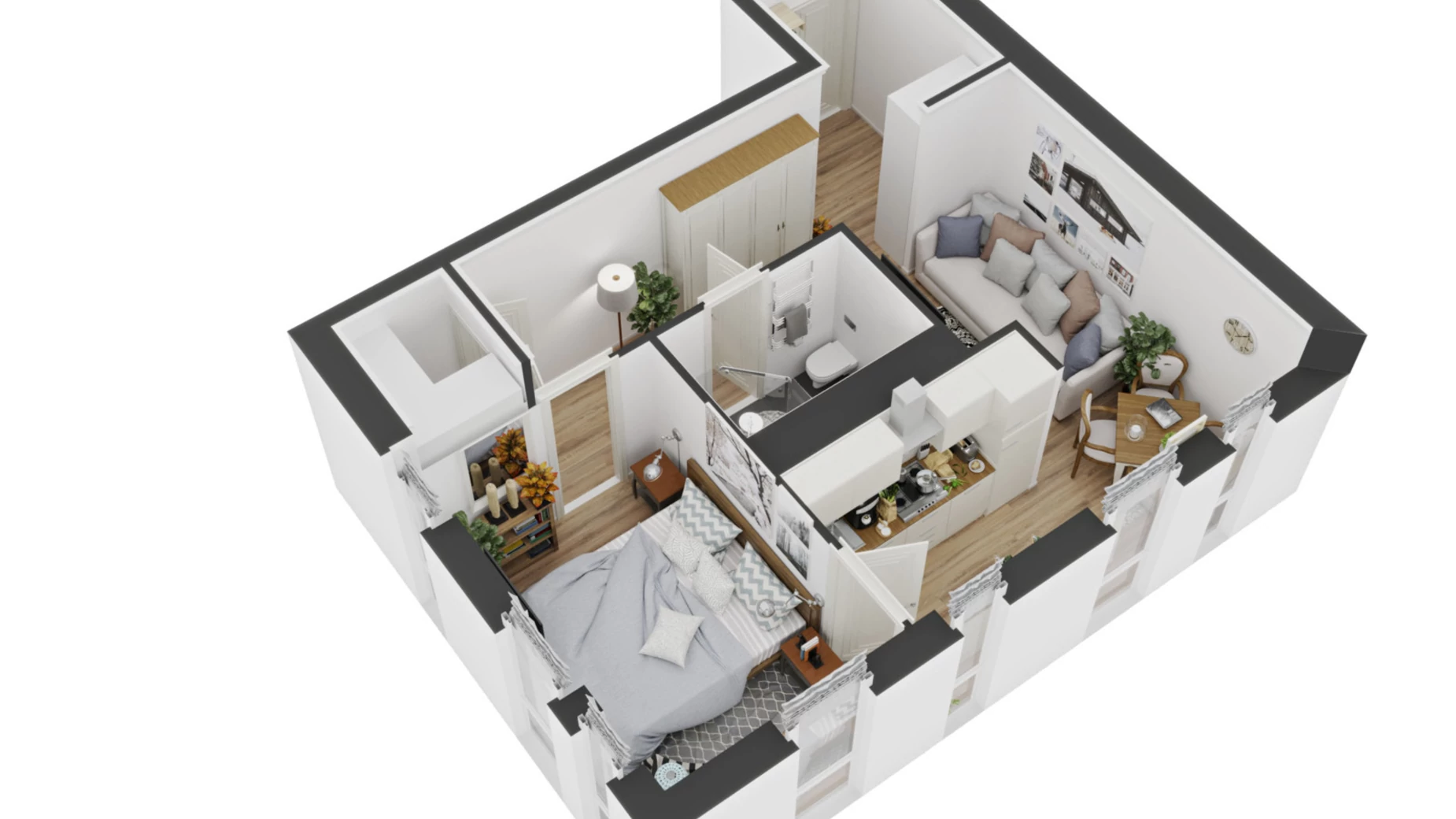 Продается 1-комнатная квартира 40 кв. м в Чабанах, Одесское шоссе, 6 - фото 3