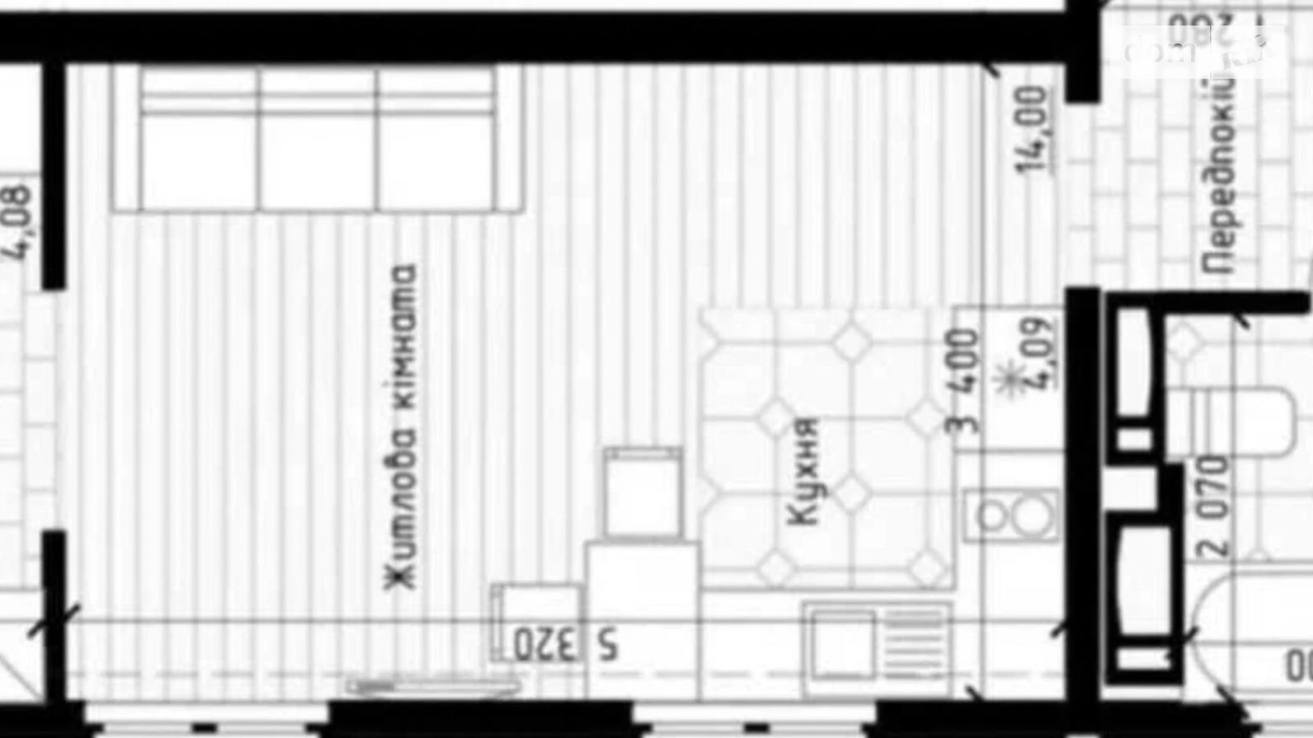 Продается 1-комнатная квартира 30 кв. м в Киеве, ул. Михаила Максимовича, 24