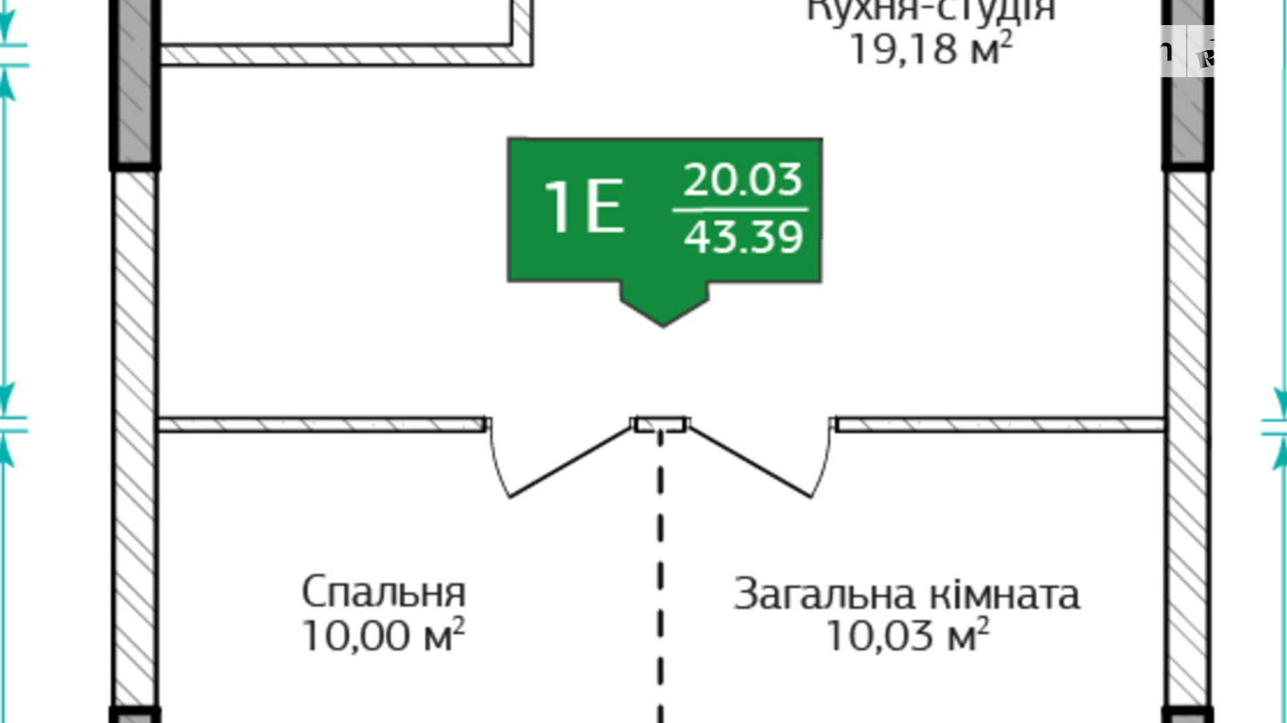 Продається 2-кімнатна квартира 45 кв. м у Ірпені, вул. Літературна(Чехова), 27