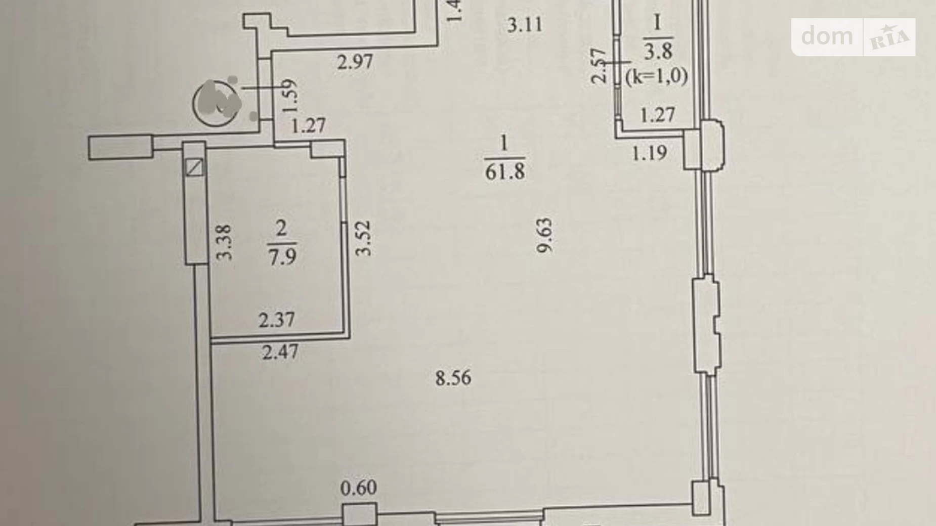 Продается 3-комнатная квартира 74 кв. м в Днепре, ул. Костомаровская, 1А