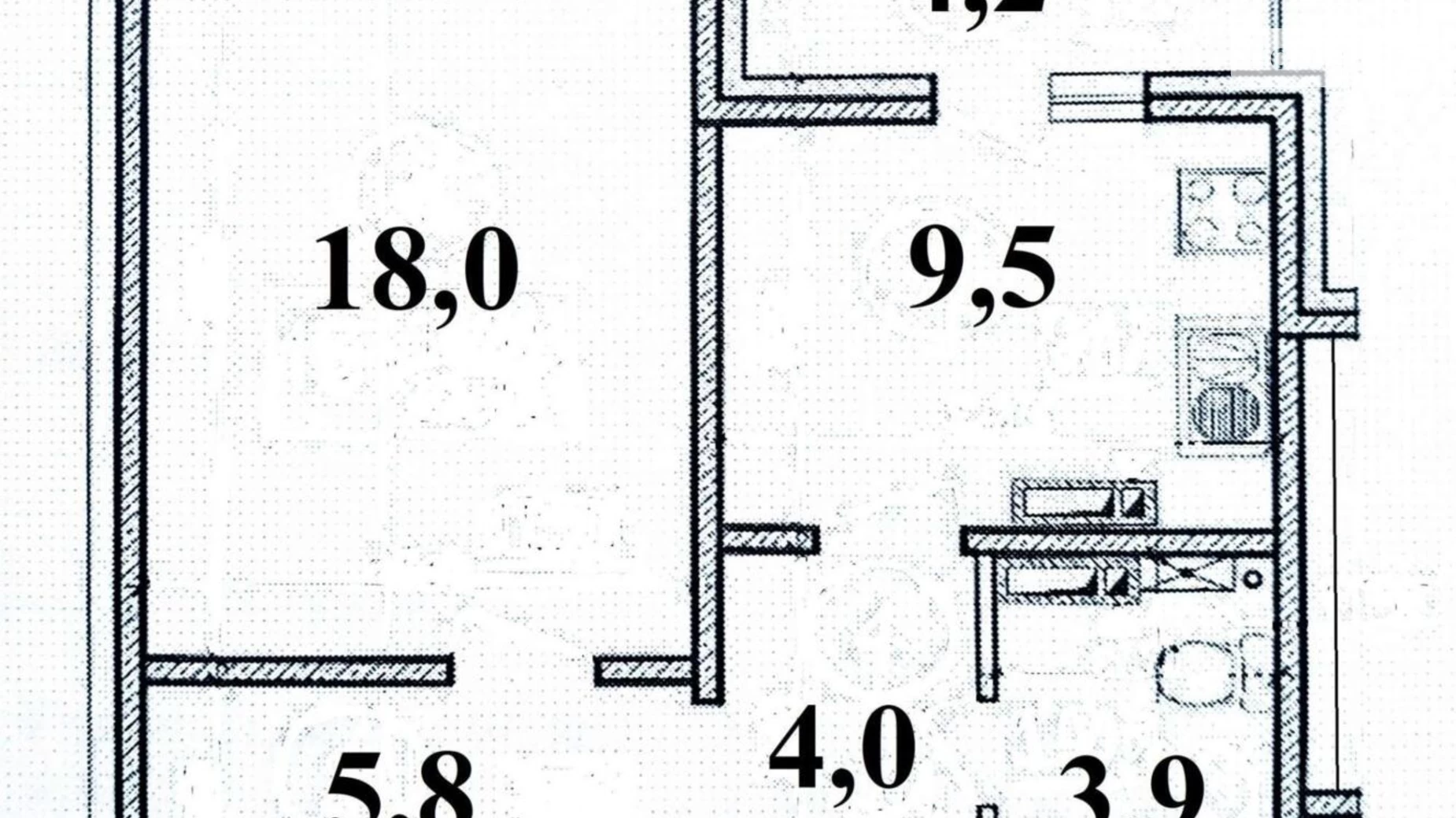 Продается 1-комнатная квартира 43 кв. м в Киеве, ул. Коллекторная, 1