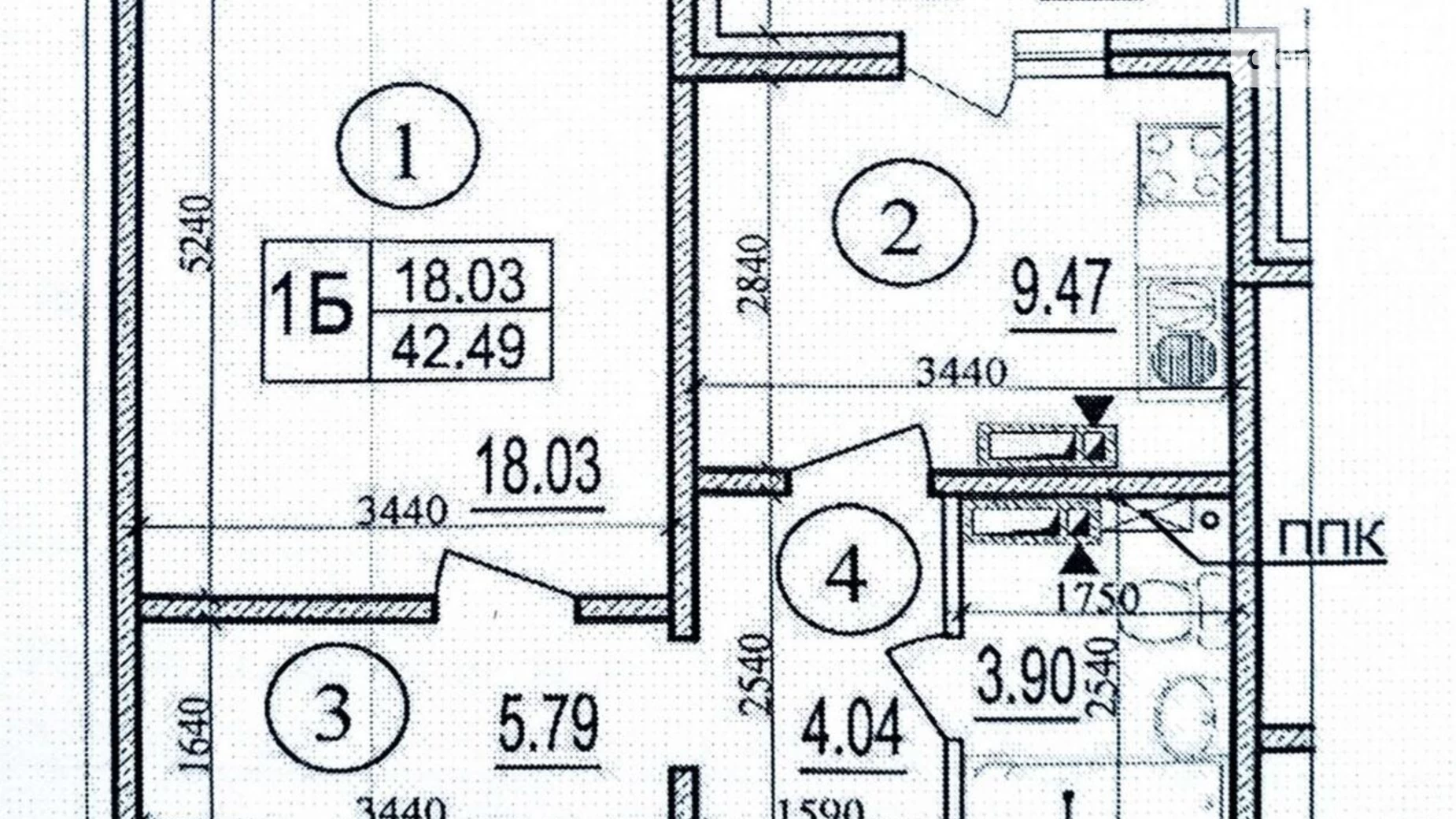 Продається 1-кімнатна квартира 43 кв. м у Києві, вул. Колекторна, 1