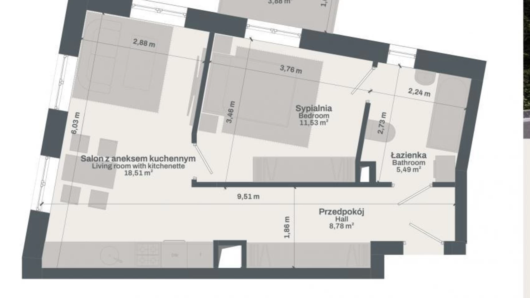 Продается 2-комнатная квартира 46.25 кв. м в Киеве, ул. Андрея Верхогляда(Драгомирова)