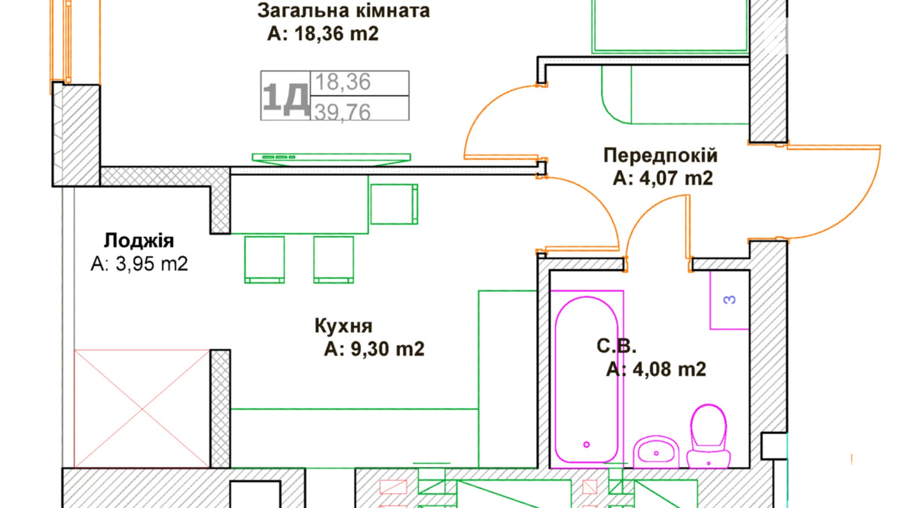 Продается 1-комнатная квартира 35 кв. м в Ирпене, ул. Григория Сковороды, 29