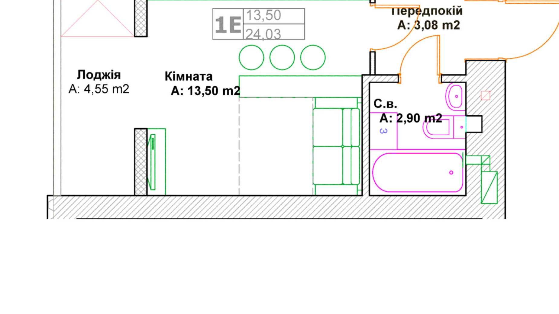 Продается 1-комнатная квартира 35 кв. м в Ирпене, ул. Григория Сковороды, 29