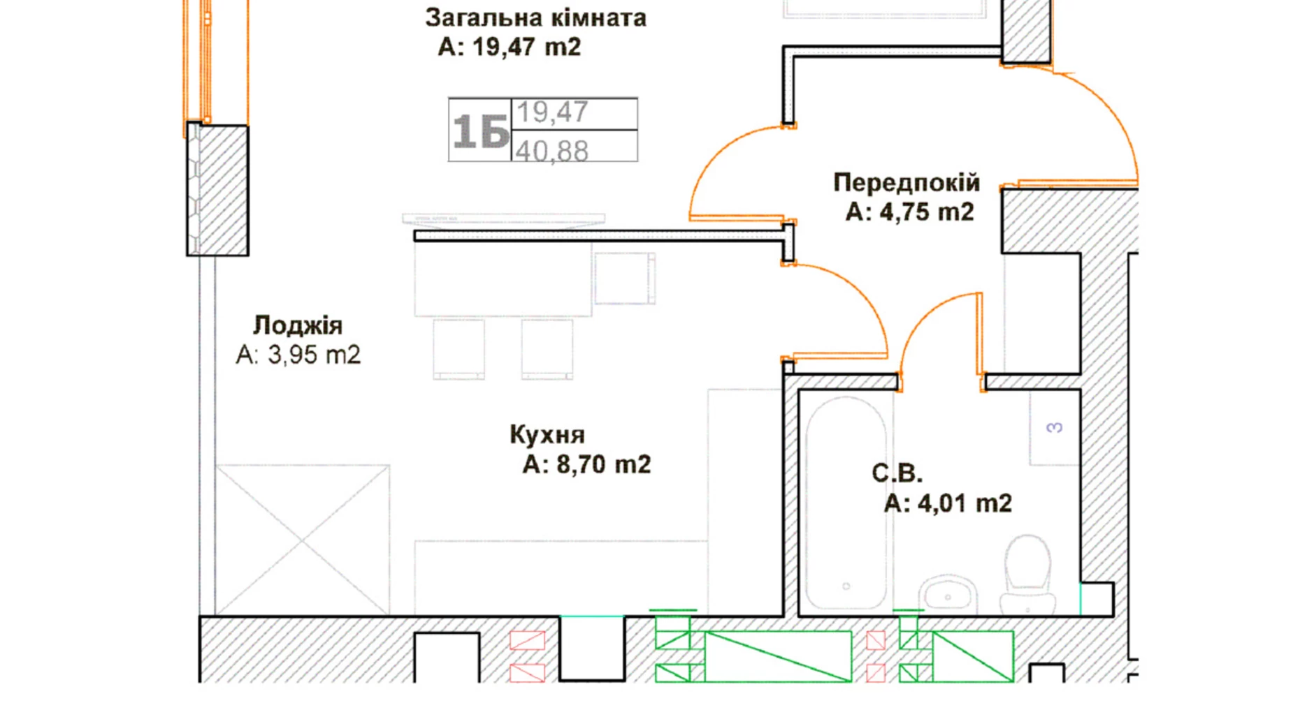 Продается 2-комнатная квартира 55 кв. м в Буче, бул. Леонида Бирюкова, 9