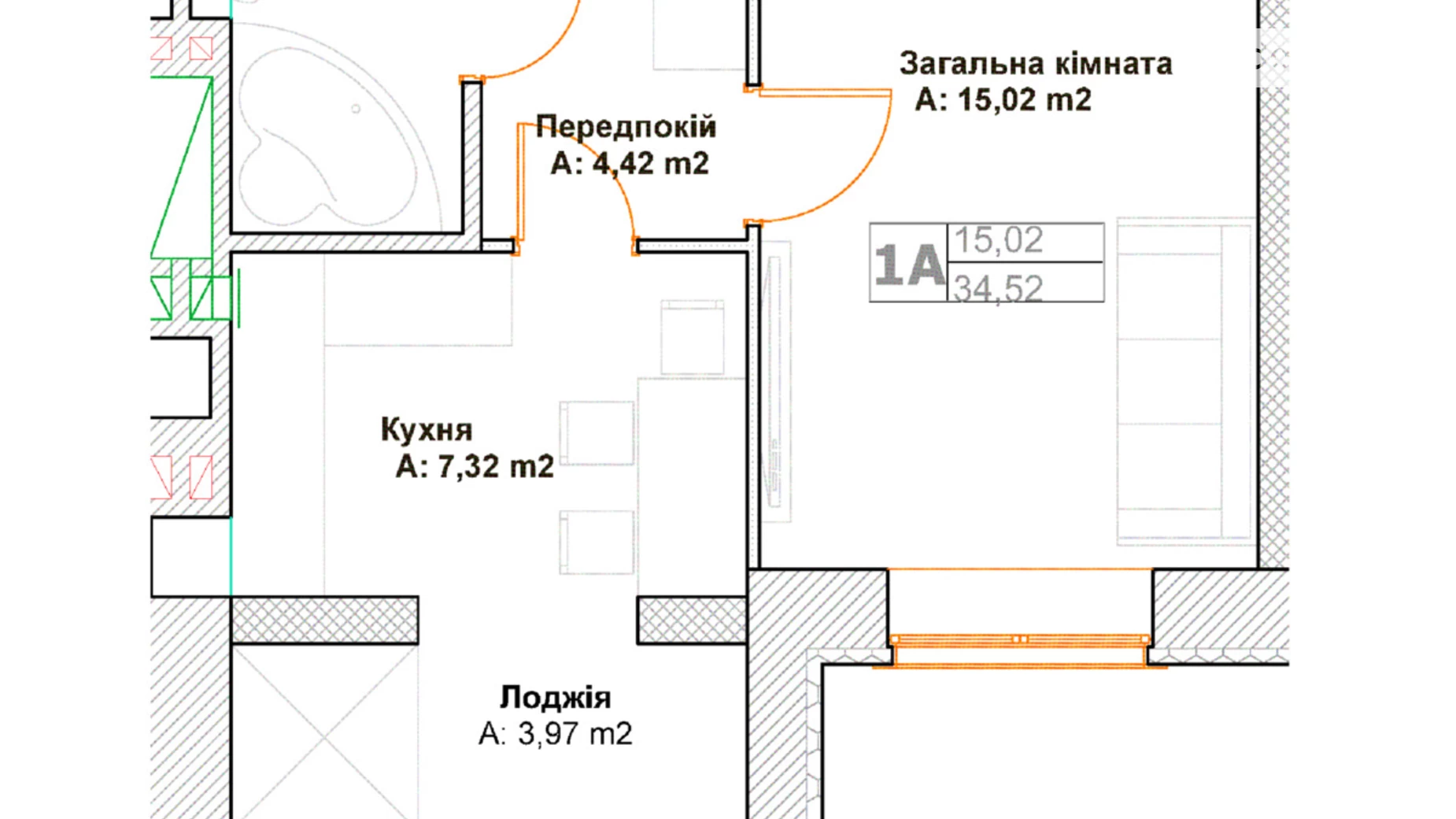 Продається 2-кімнатна квартира 55 кв. м у Бучі, бул. Леоніда Бірюкова, 9