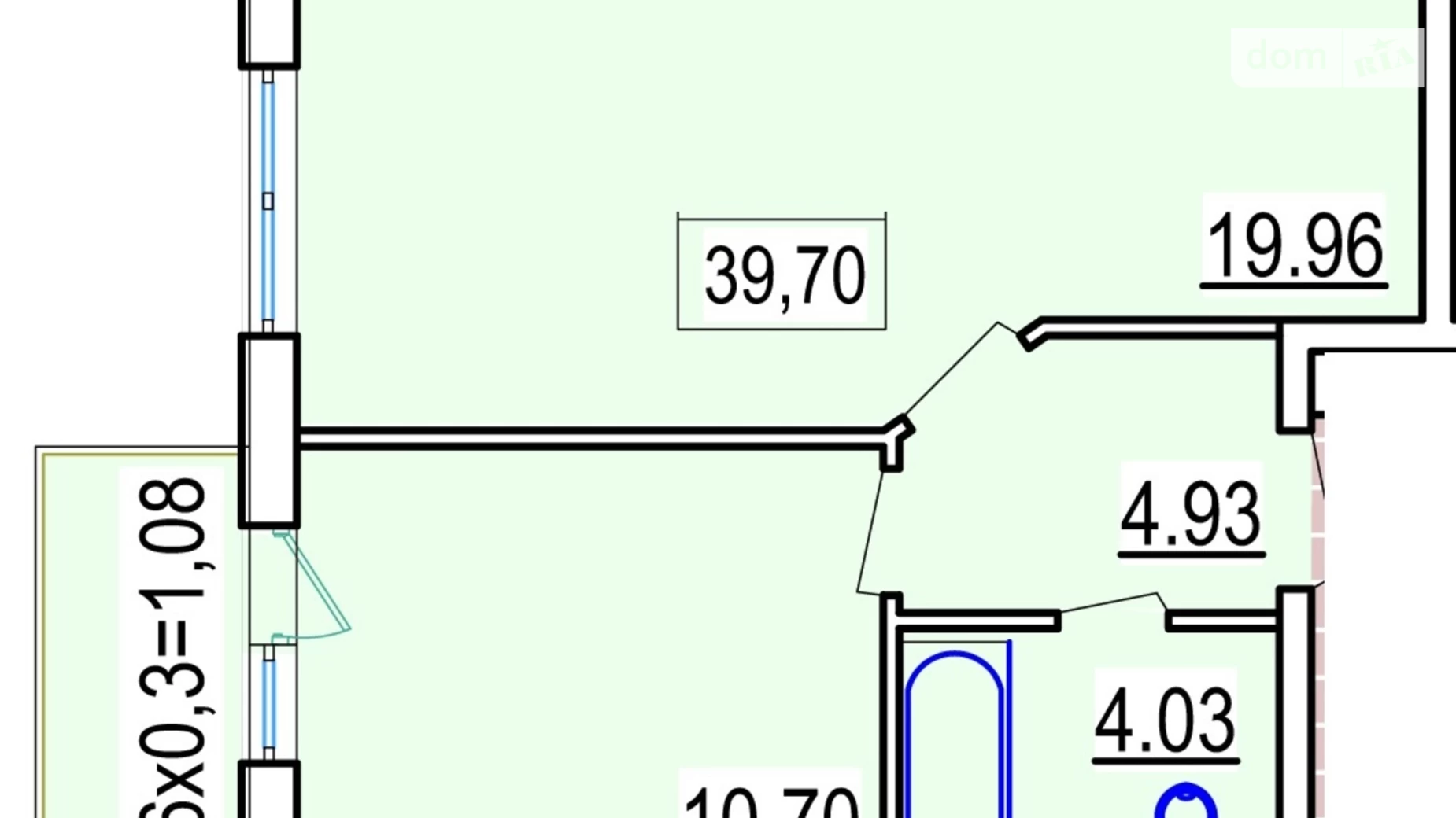 Продается 1-комнатная квартира 40 кв. м в Одессе - фото 3